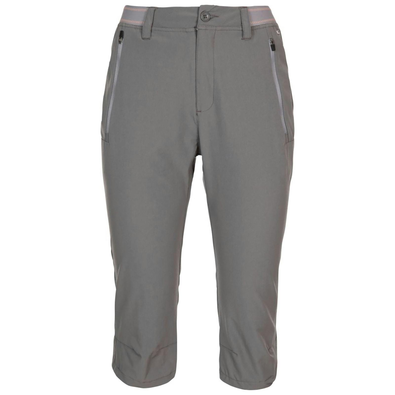 Trespass Women's Grey Grateful 3/4 Shorts - Storm - Xxl - Storm - 89% Polyamide/11% Elastane