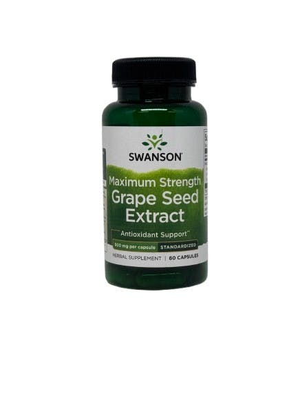 Swanson Grape Seed Extract, Maximum Strength - 60 Caps