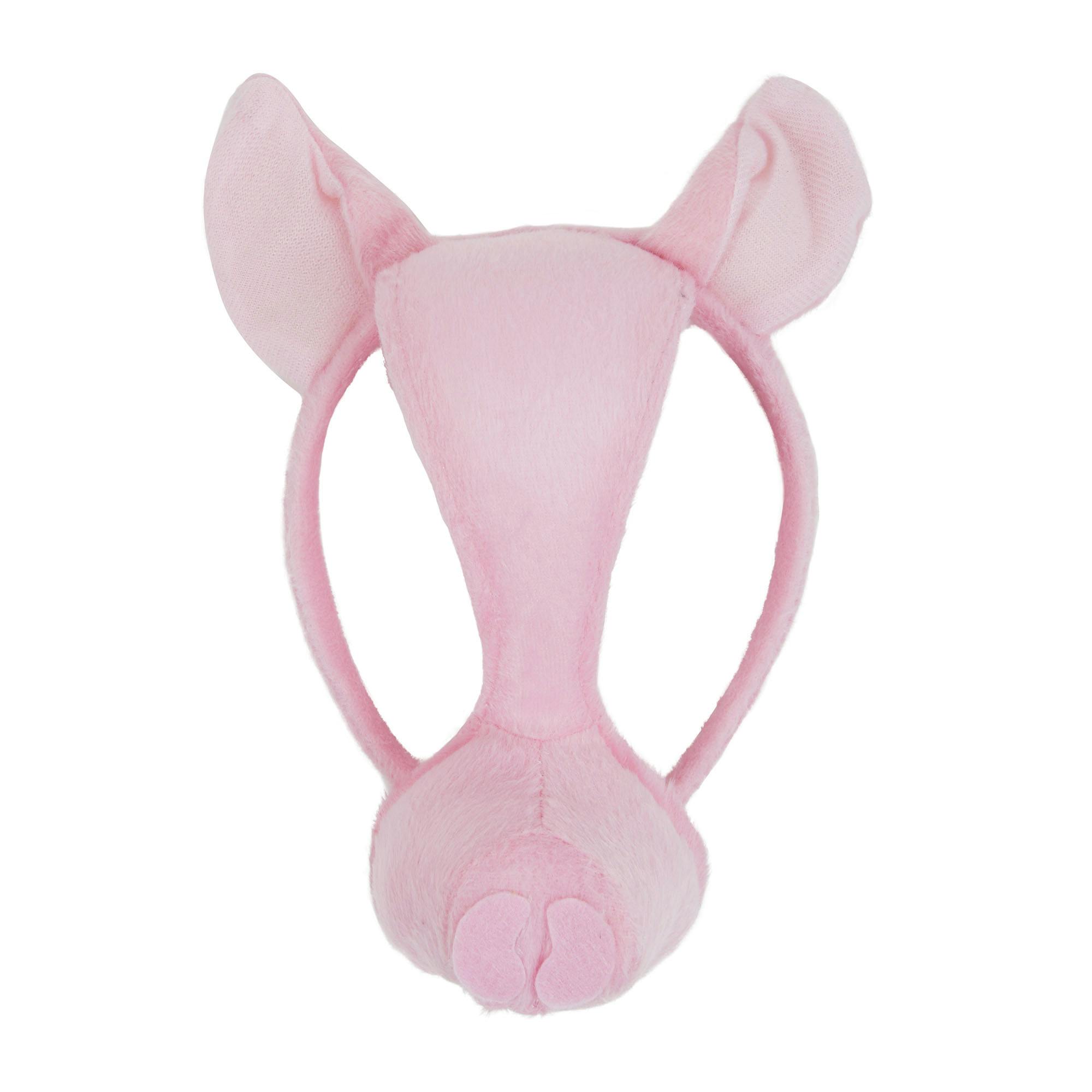 Bristol Novelty Unisex Pink Pig Mask On Headband With Sound (Batteries Included) - One Size