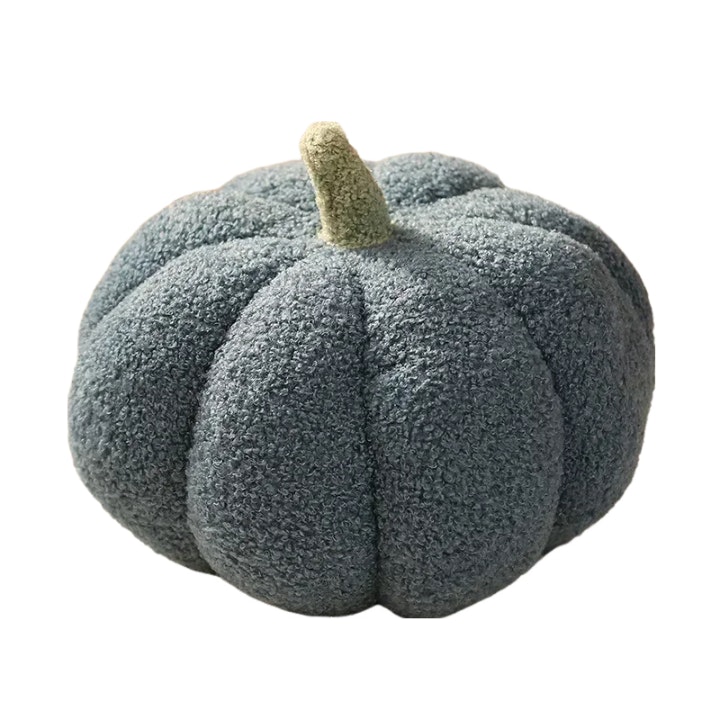 Anyhouz Blue Anypillow Lamb Fleece Pumpkin Plush Throw Pillow 35Cm