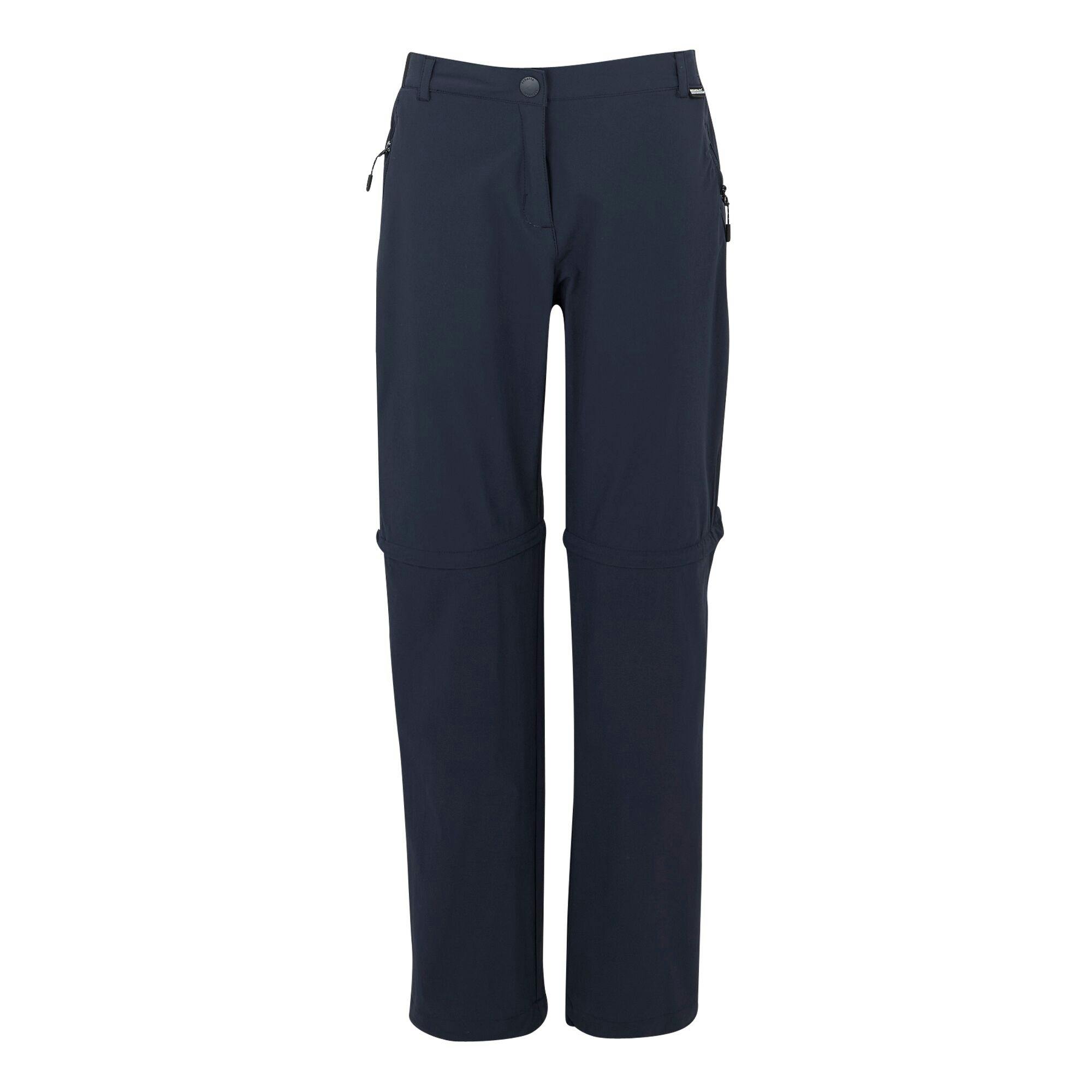 Regatta Women's Light / Travel Ii Packaway Hiking Trousers - Navy - Navy - 18 Uk R - 100% Mixed
