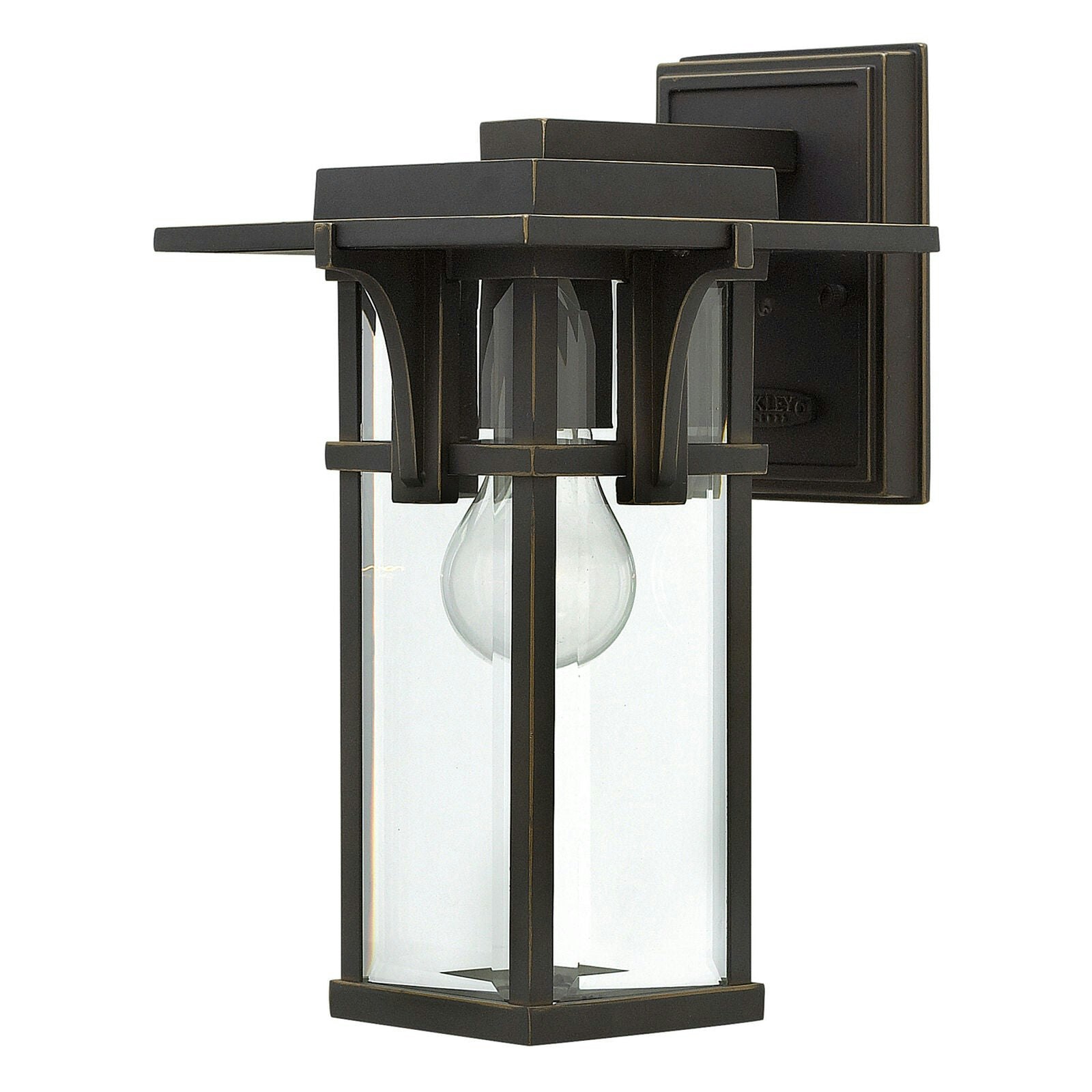 Rackhams Light/Bronze Outdoor Ip44 Wall Oil Rubbed Led E27 100W D01364