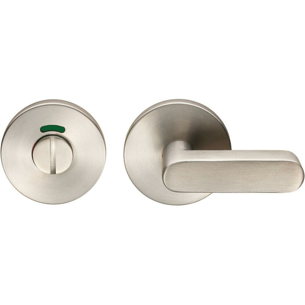 Rackhams Loops Thumbturn Lock And Release Handle With Indicator 64.5Mm Handle Satin Steel