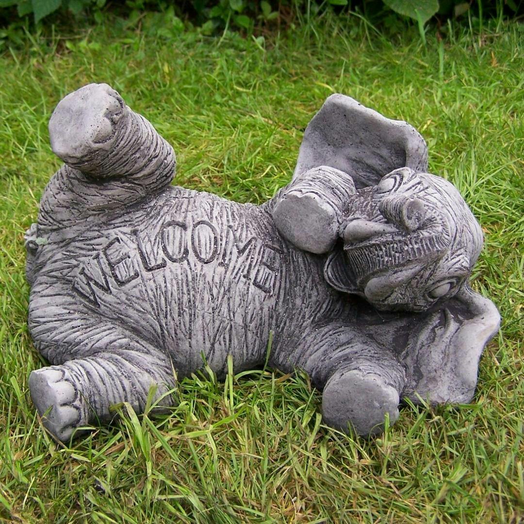 Osn Light Amusing Welcome Elephant Garden Statue