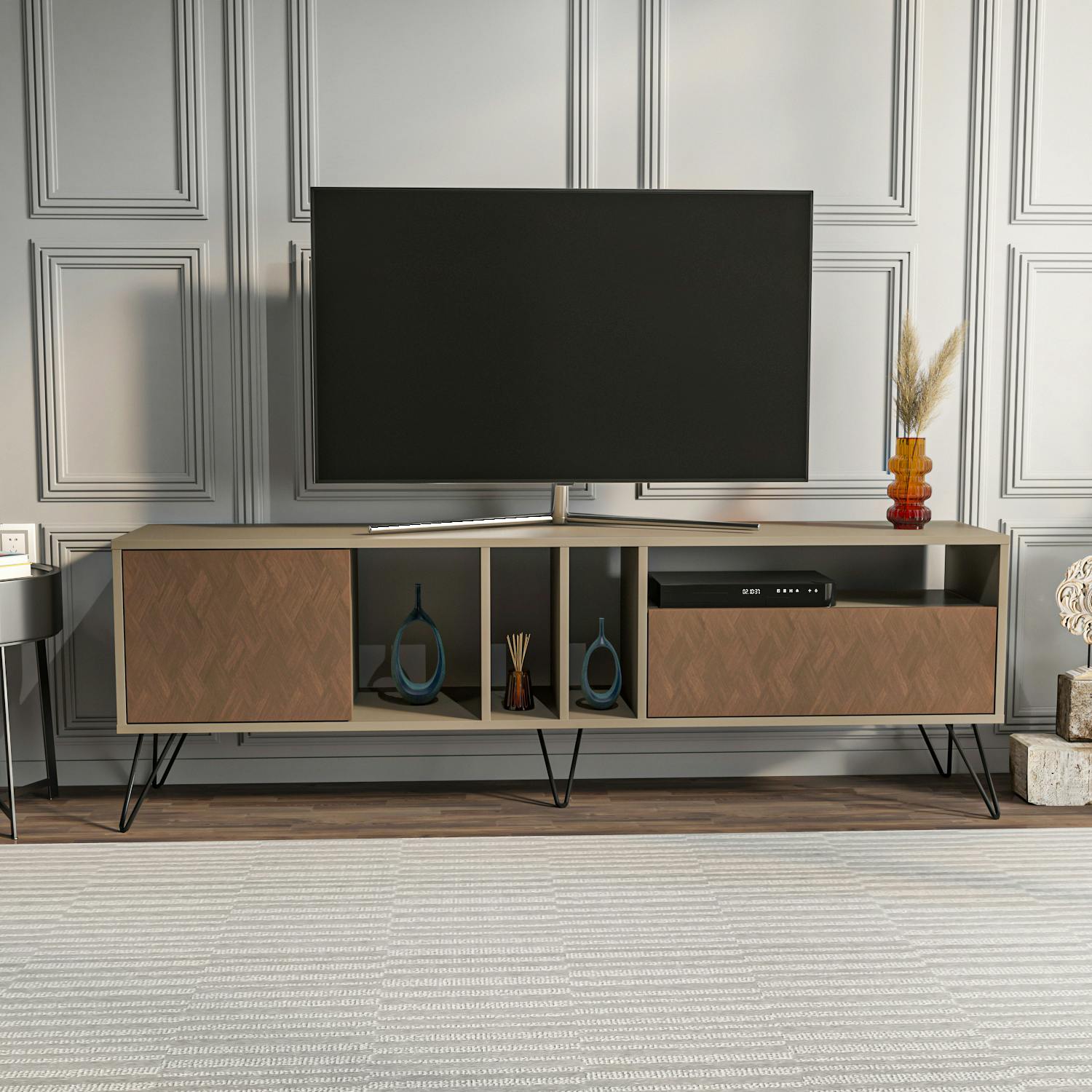 Decorotika Mistico Modern Tv Stand Tv Cabinet For Tv's Up To 71" - Galaxy Vintage
