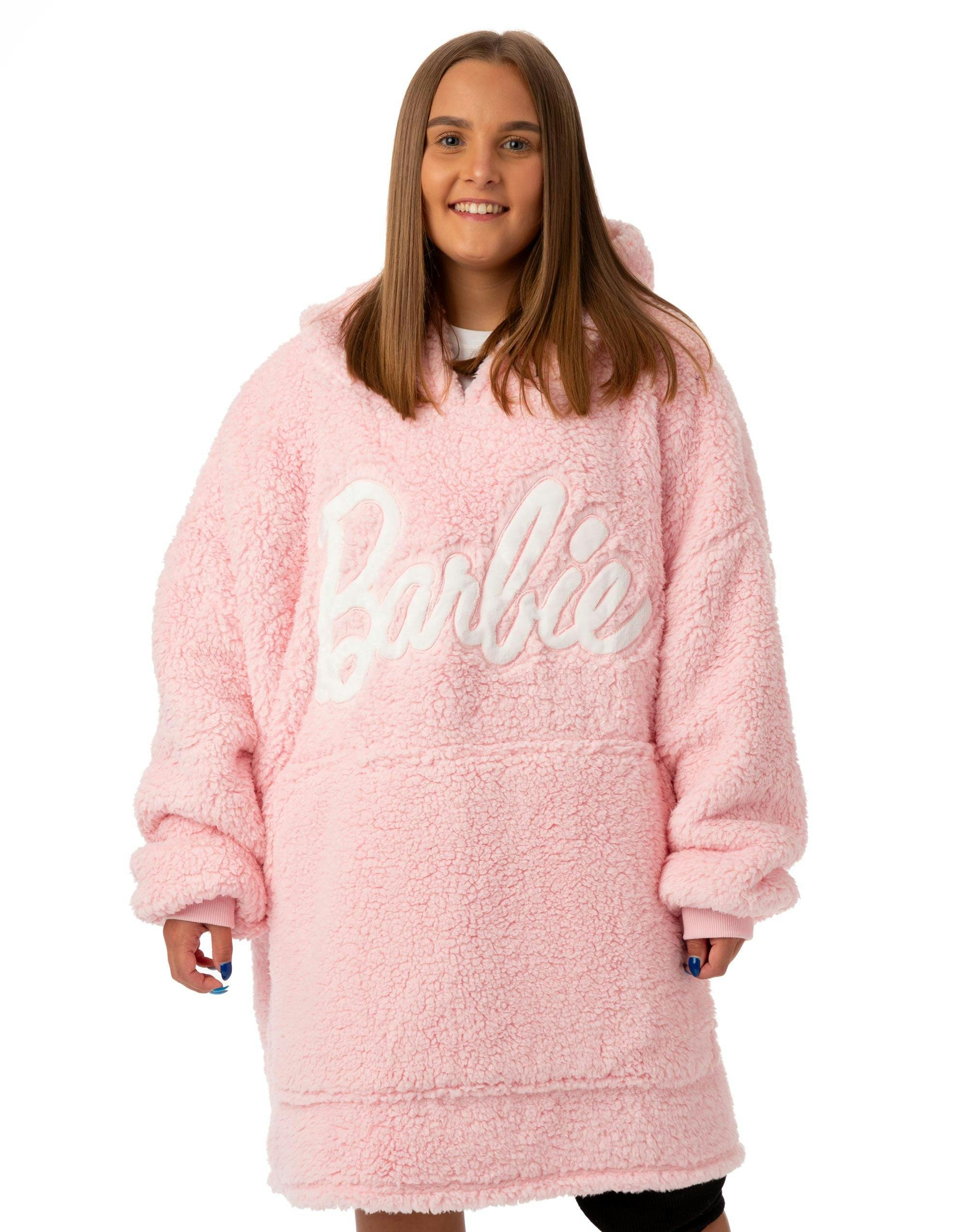 Vanilla Underground Women's Pink Barbie Blanket Hoodie (One Size)