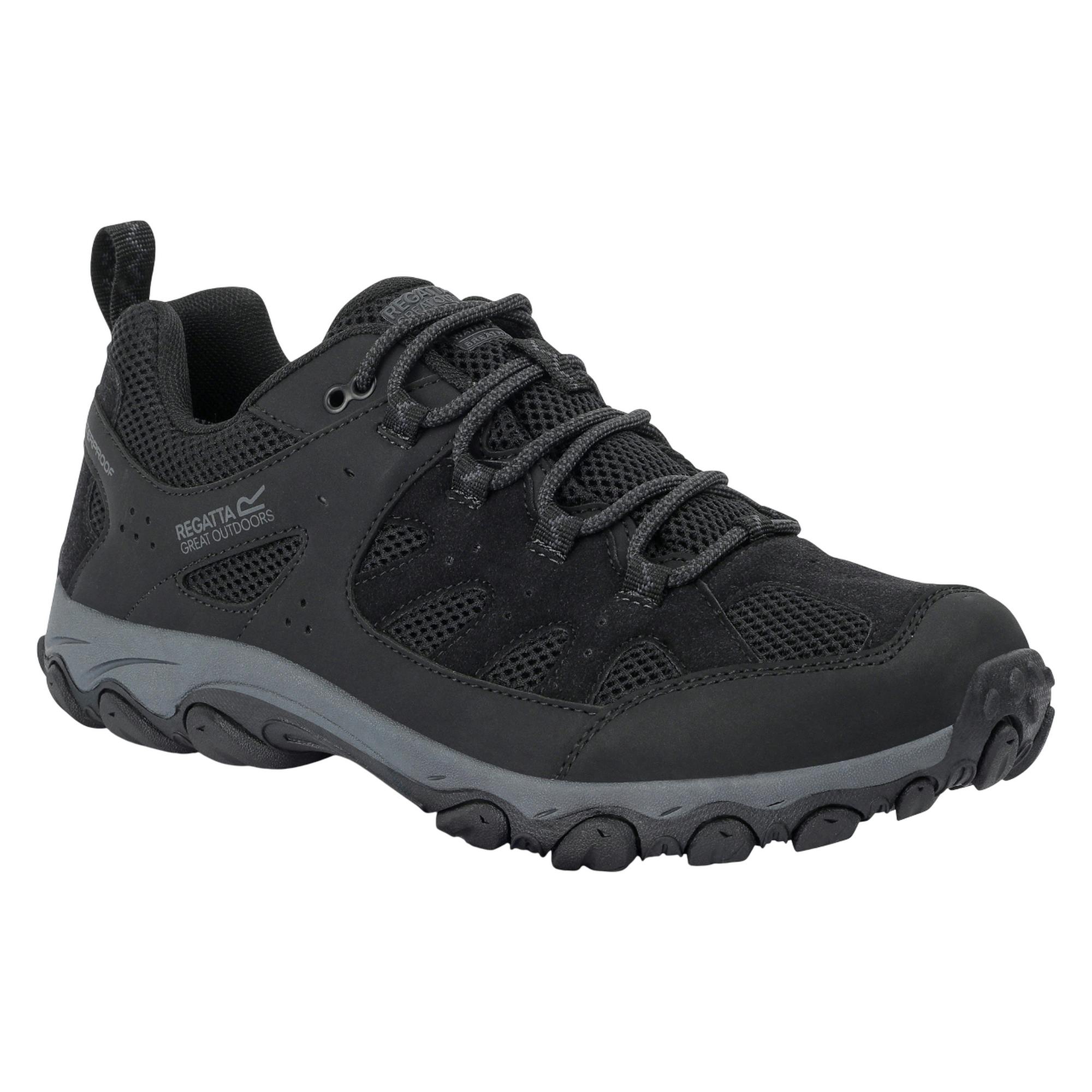 Regatta Men's Black Edgepoint Iv Low Walking Shoes - /Granite - 11 Uk - /Granite