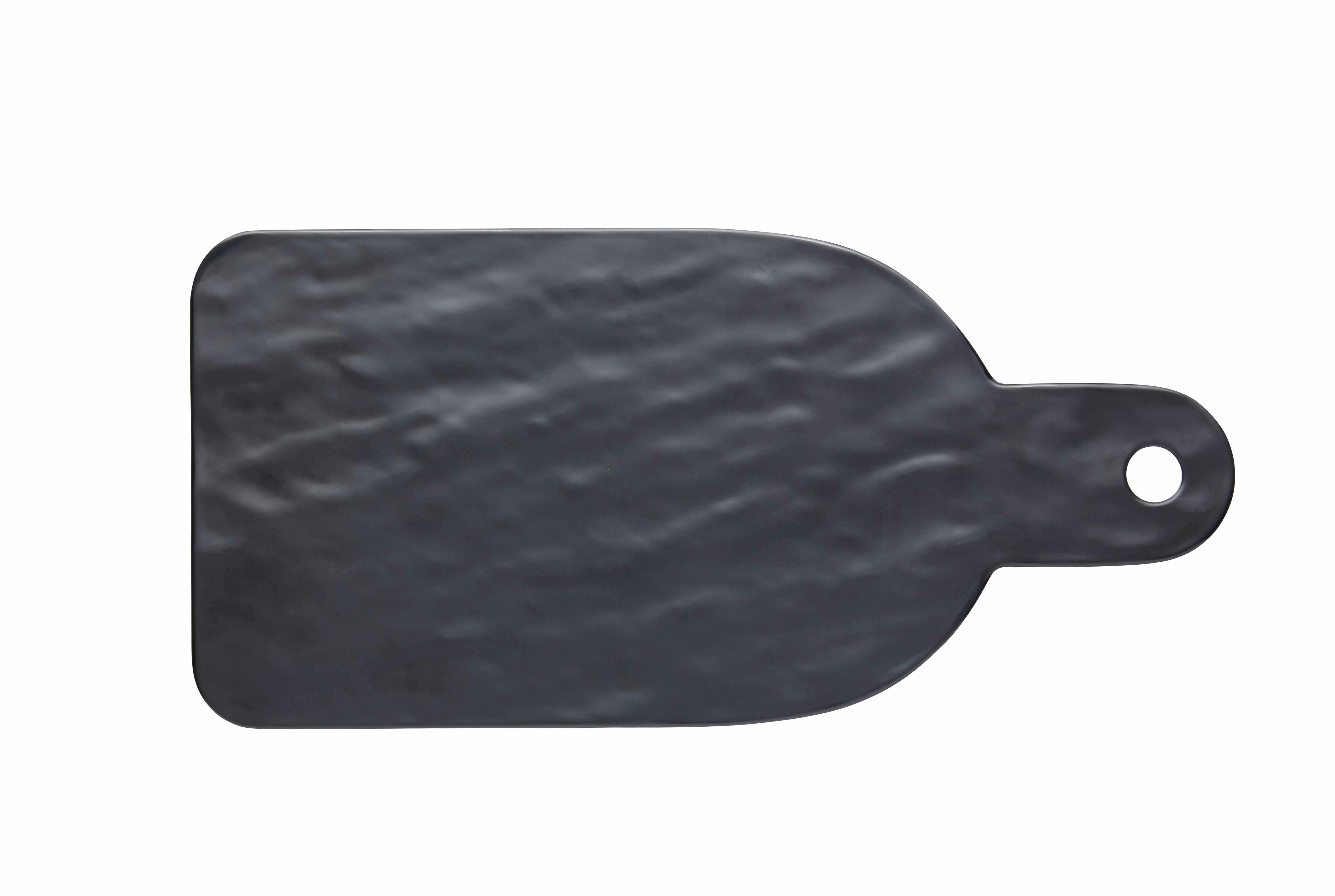 Rackhams Black Summer Melamine Slate-Effect Food Serving Platter - Melamine - Serving Platter