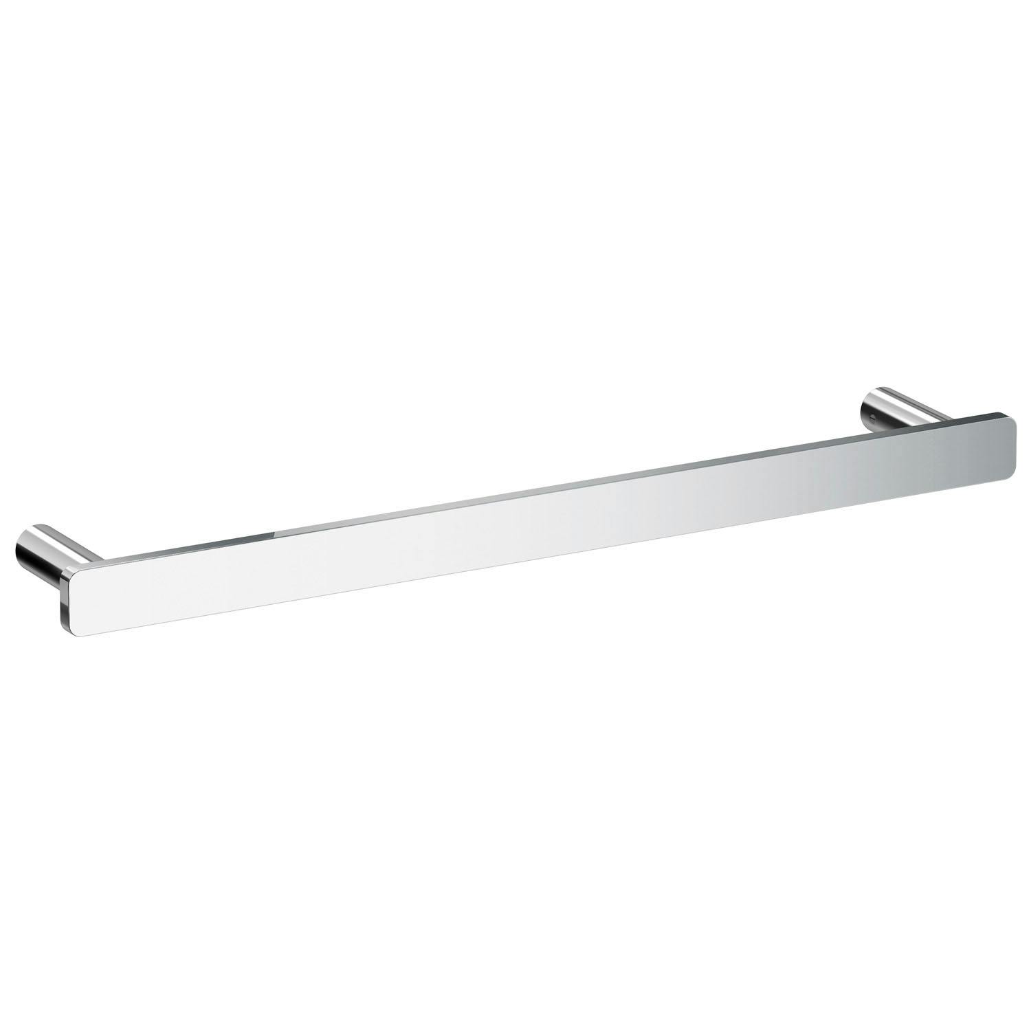 Rackhams Polished Chrome Towel Rail 40Cm/15.7" Wall Mounted With Concealed Screws Bathroom Towel Holder
