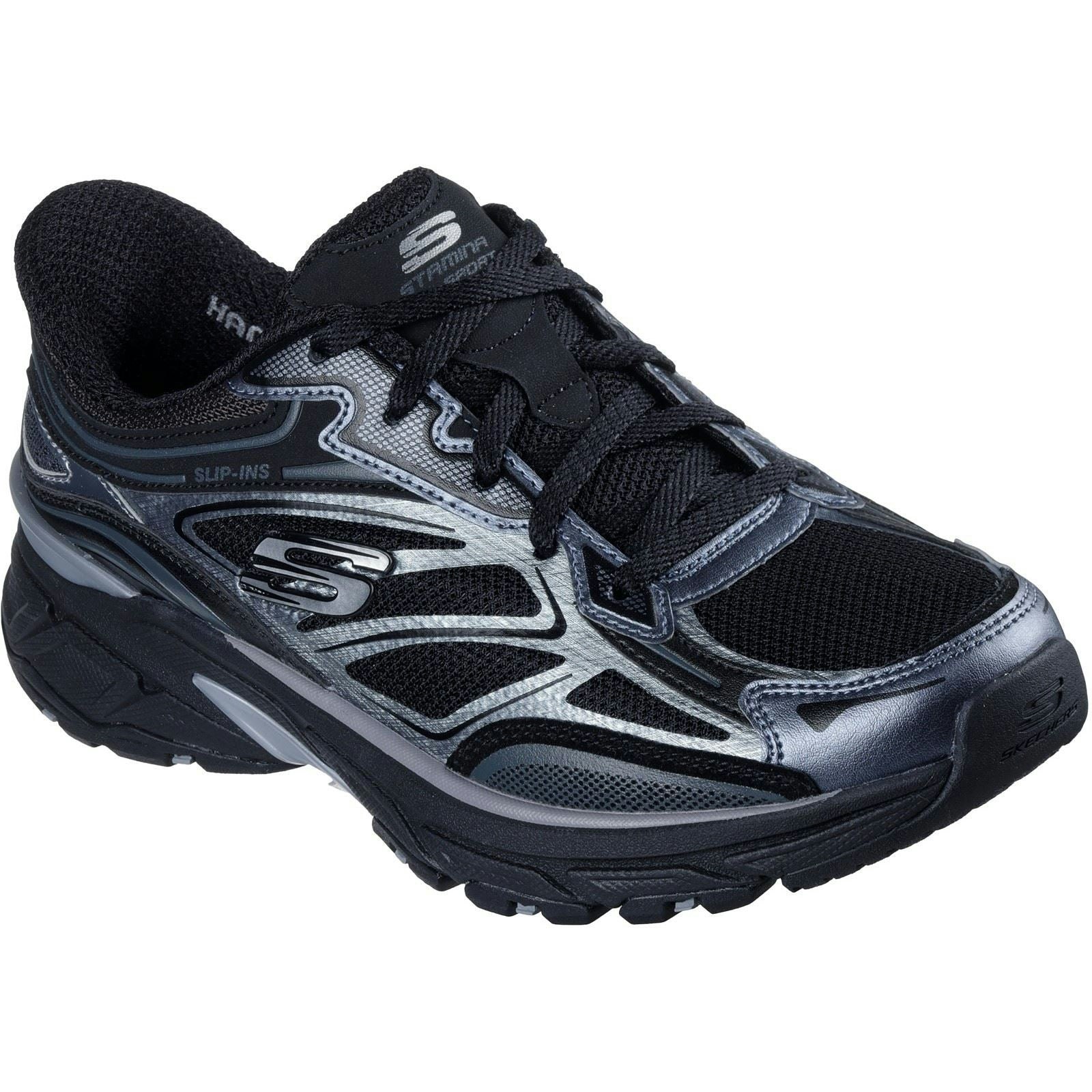 Skechers Women's Black Stamina Sport Trainers - Size 5