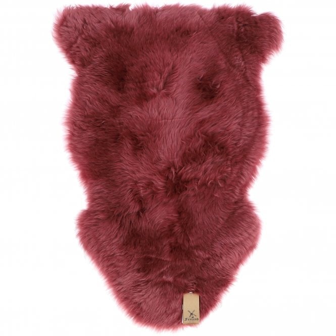 Rackhams Single Australian Sheepskin Rug - Single - Sheepskin - Marsala