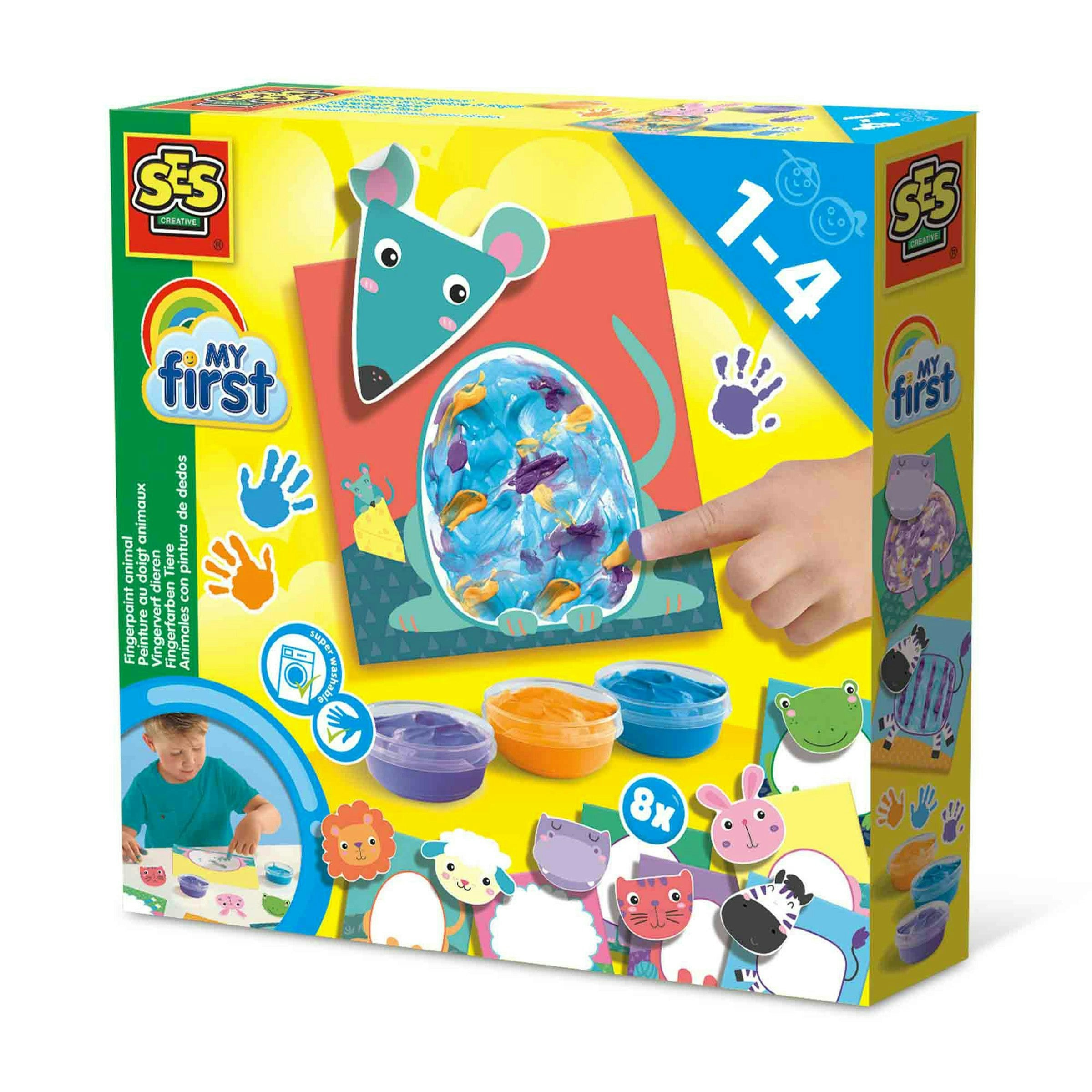 SES Creative - My First Fingerpaint Animals Craft Set - Large - Image 3