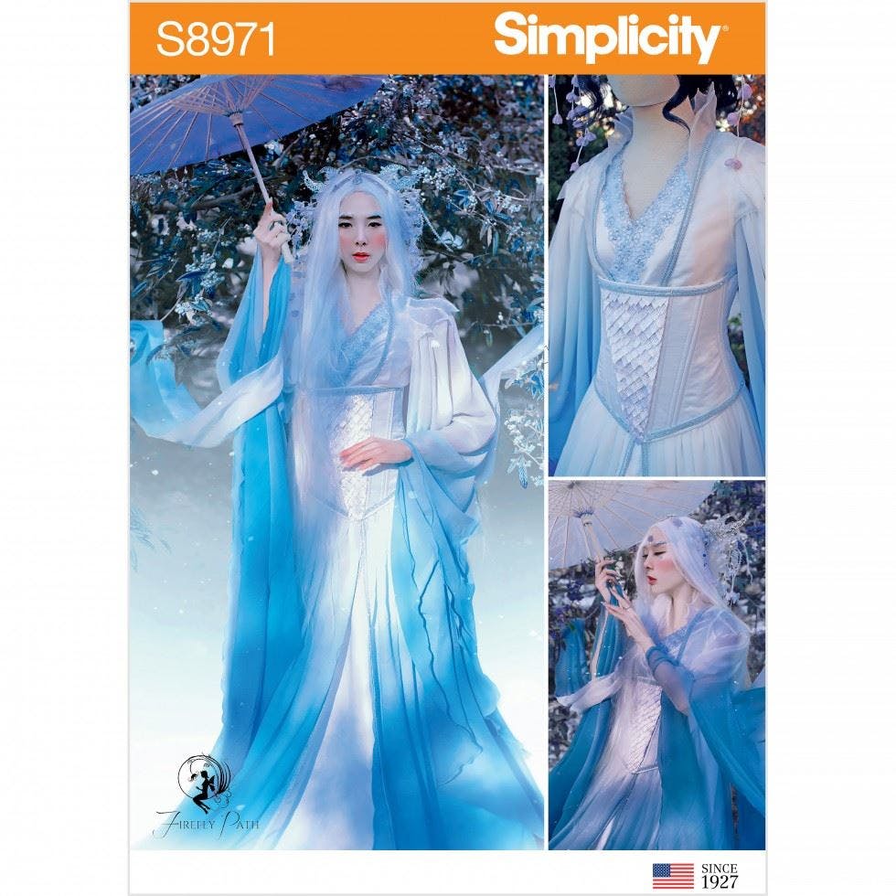 Simplicity Women's Sewing Pattern 8971, Costumes For H5 (6-8-10-12-14) - Intermediate - H5 (6-8-10-12-14)