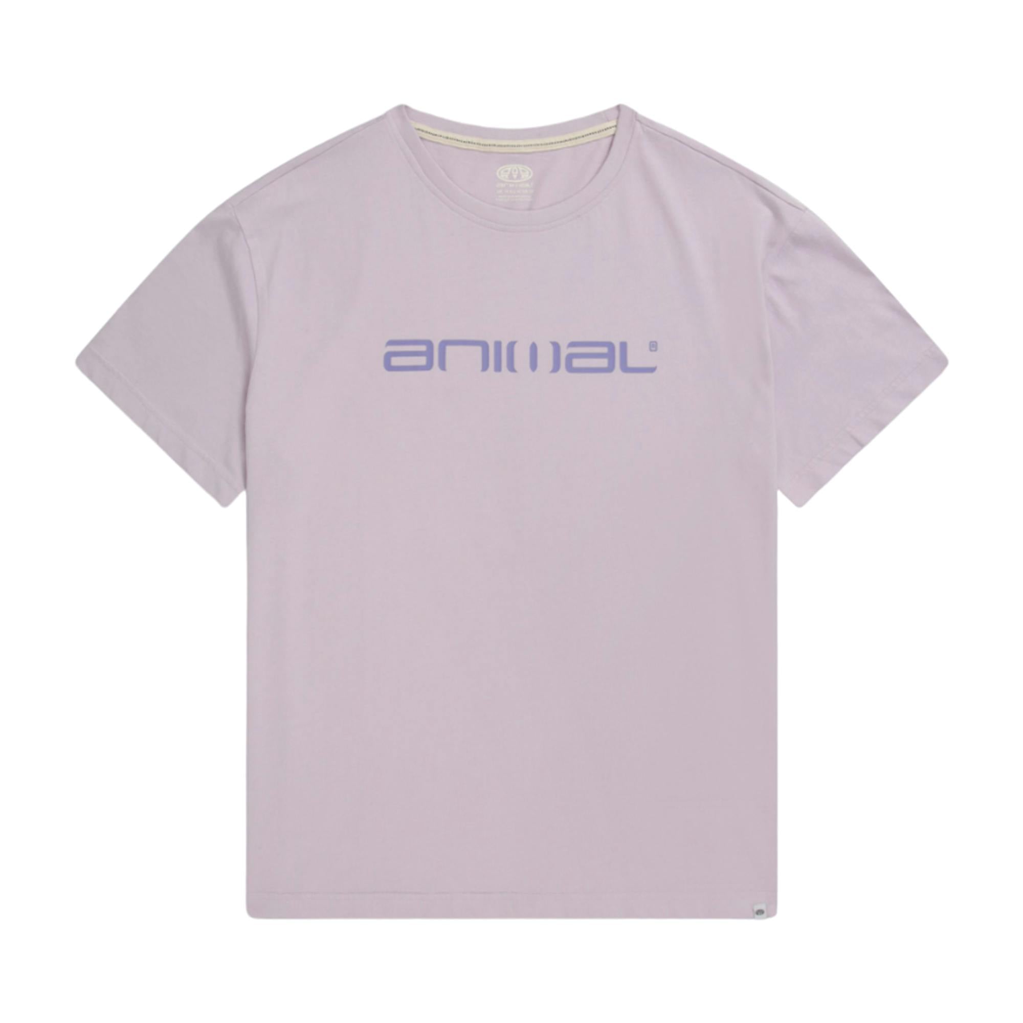 Animal Women's Lilac / Leena Organic Cotton Boxy T-Shirt - 6 Uk - 100% Organic Cotton