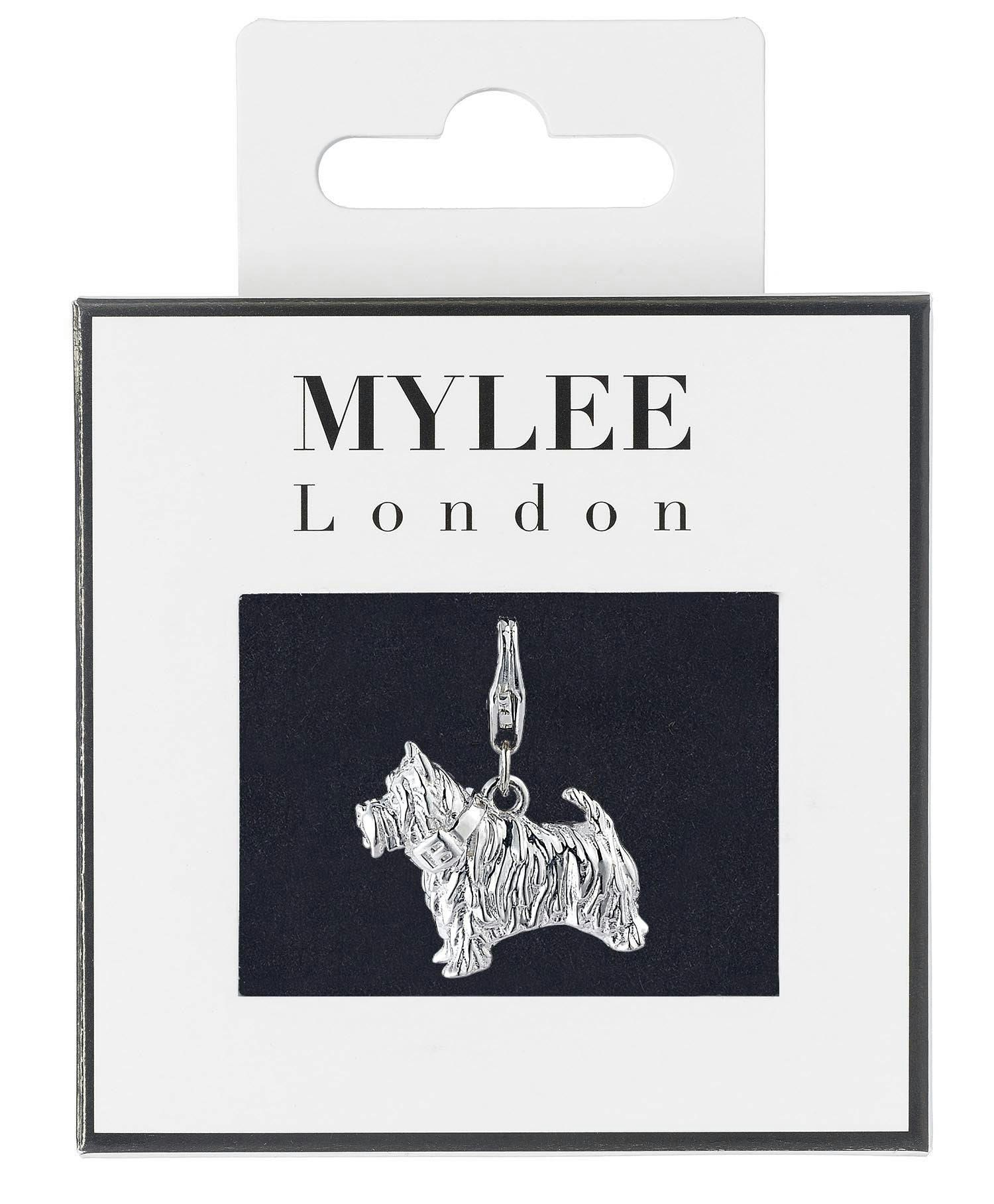 Mylee London Silver Westie Plated Charm - No - Clip On Charm