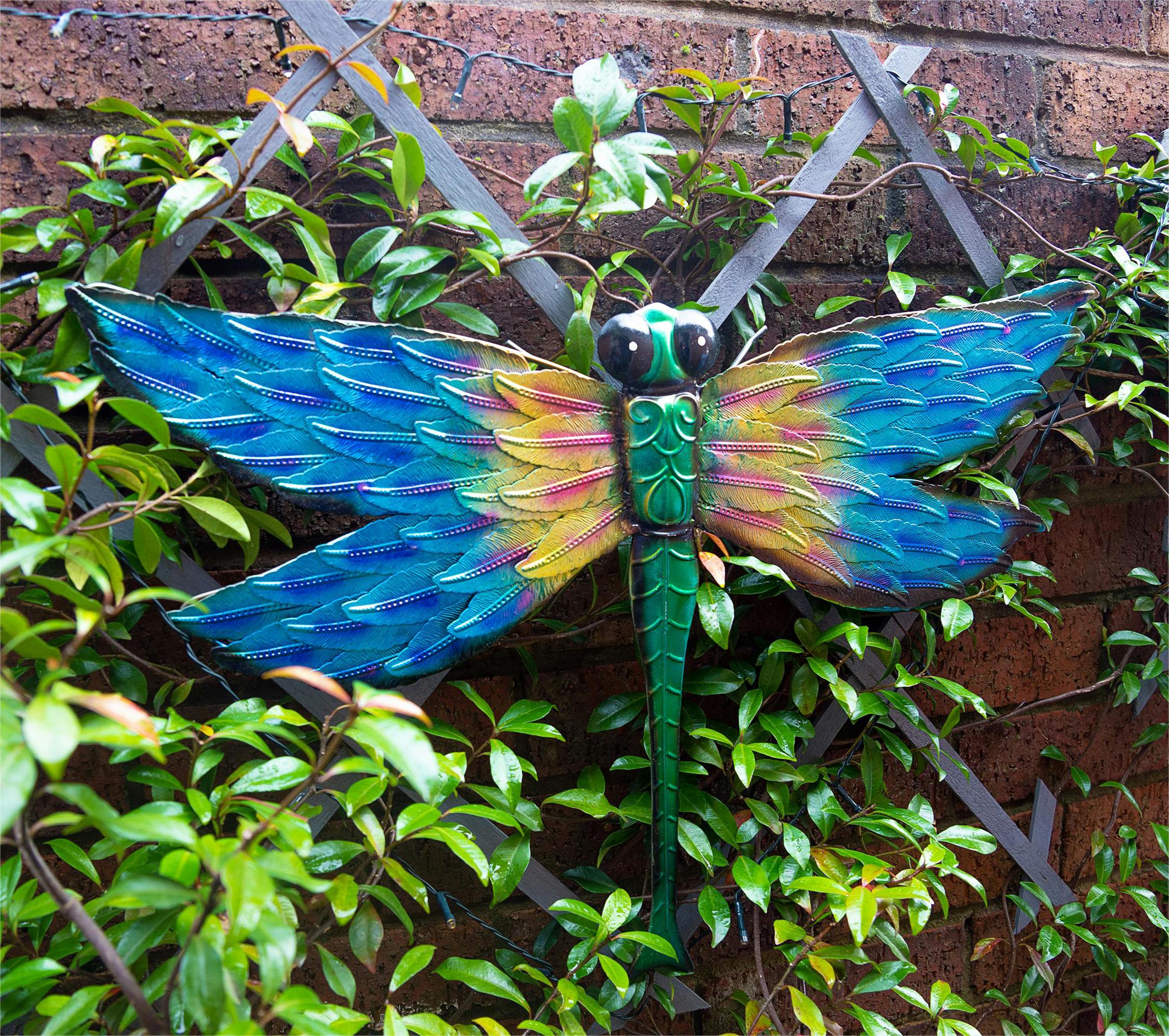 St Helens Metal Dragonfly Garden Wall Ornament