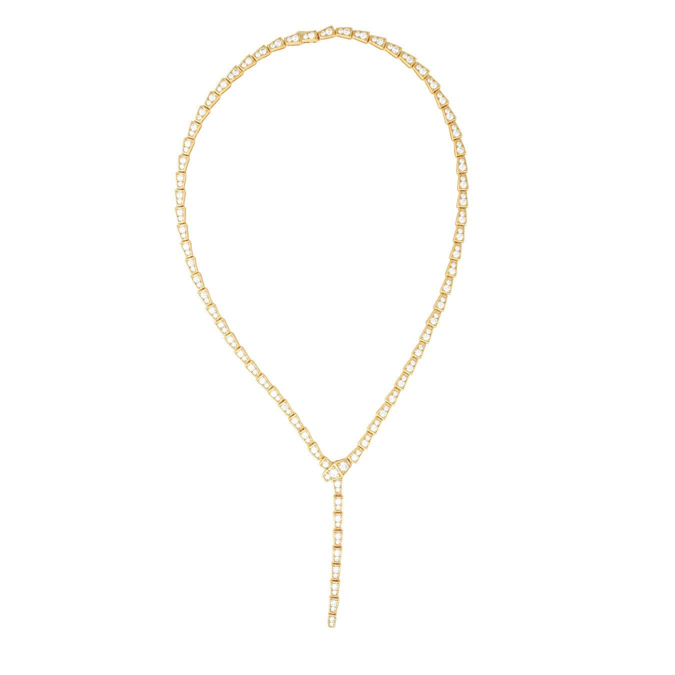 Say It With Yellow/Gold Snake Necklace