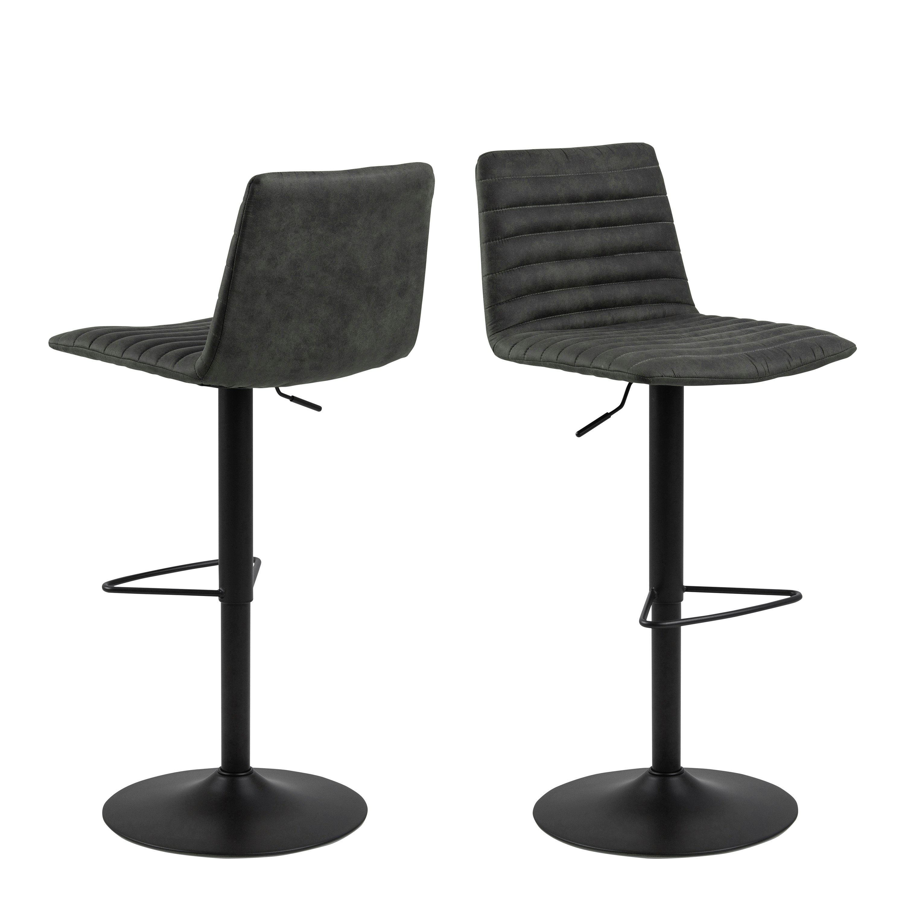 Furniture To Go Grey Kimmy Bar Stool In Fabic Set Of 2 - 1