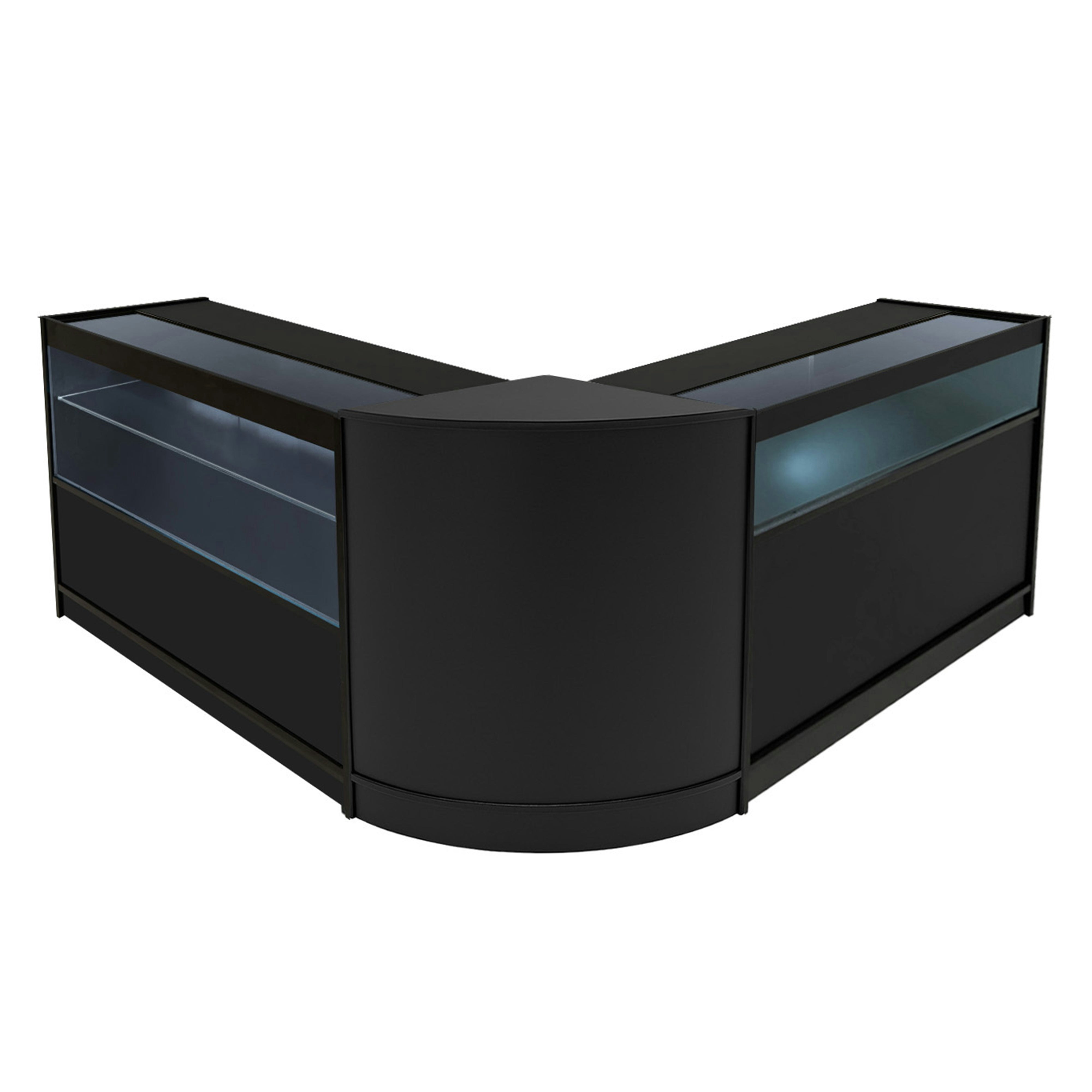 Monstershop Black Adonis Led Shop Counter Set B1200, C1200 & Cm60