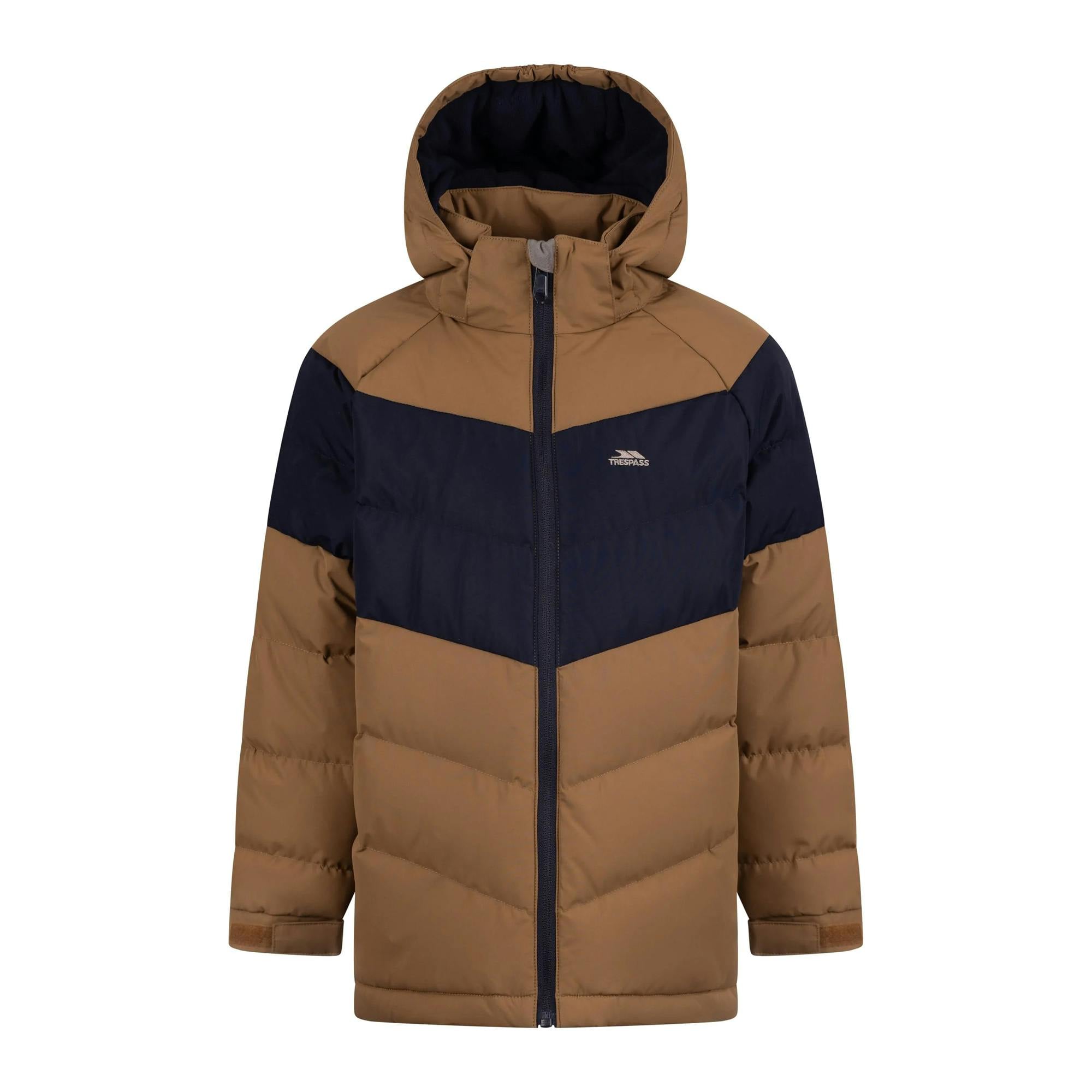 Trespass Kids Aldery Padded Jacket - Brownie - 3-4 Years - Brownie - 100% Polyester