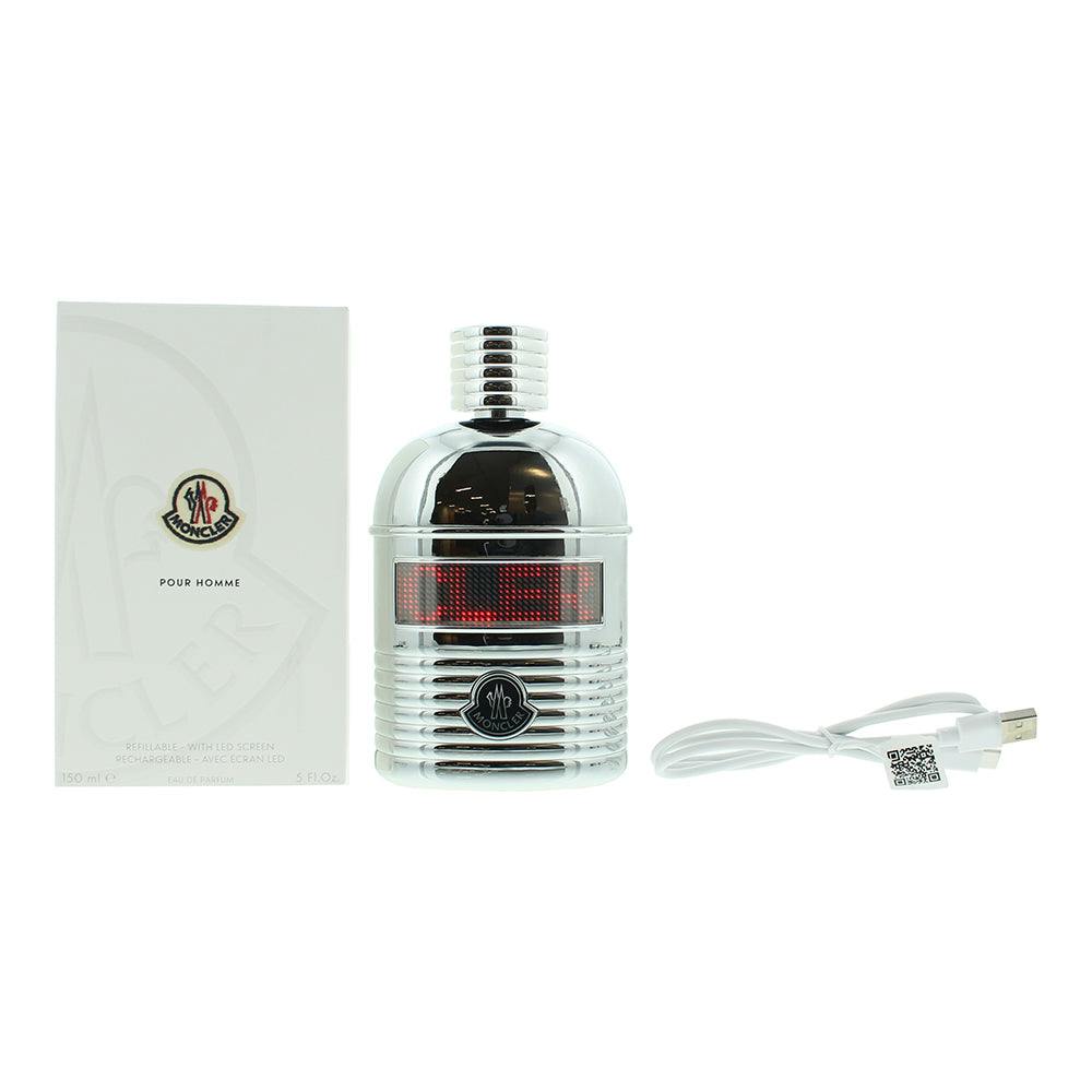 Moncler Men's Pour Homme Refilable With Led Screen Eau De Parfum 150Ml