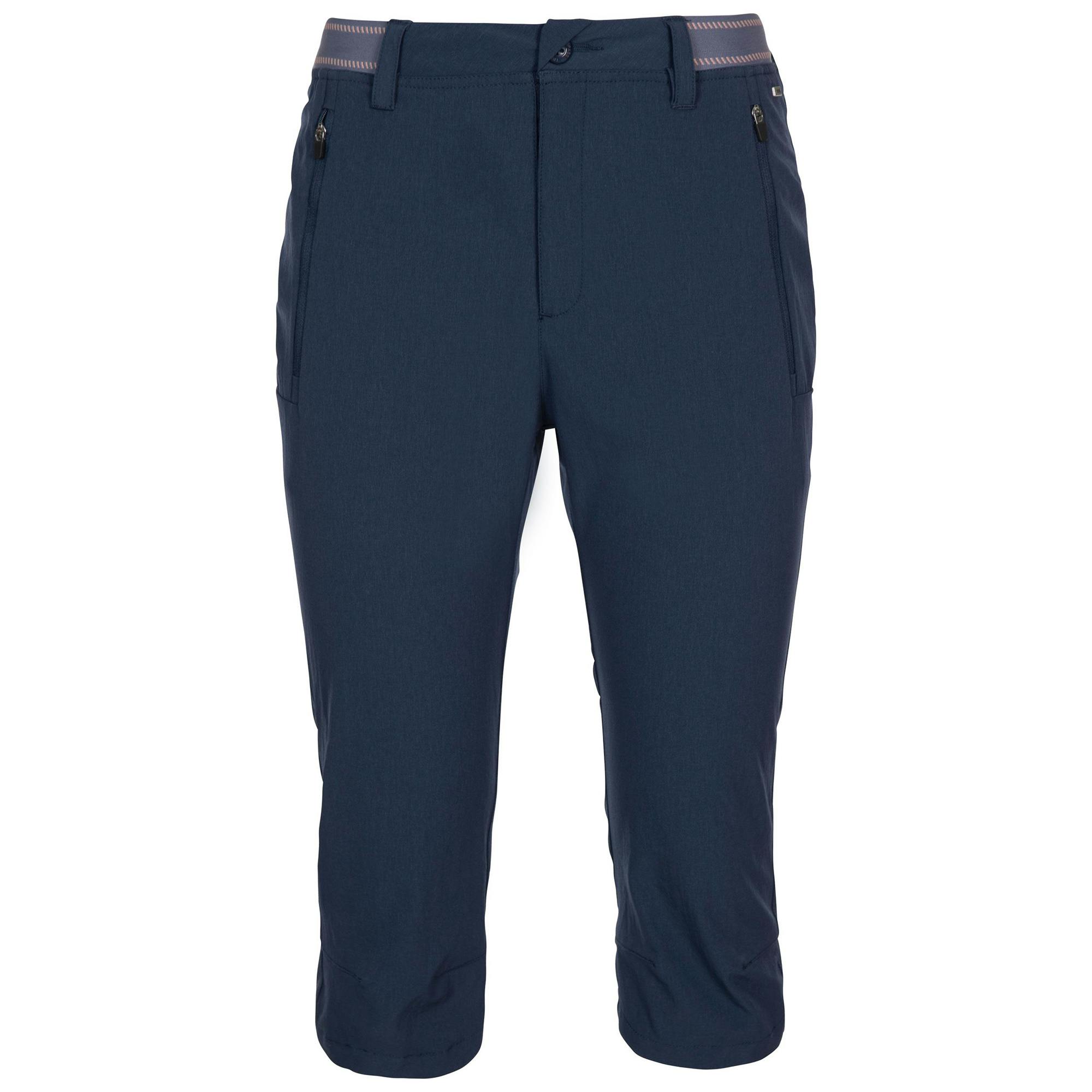 Trespass Women's Grateful 3/4 Shorts - Navy - M - Navy - 89% Polyamide/11% Elastane
