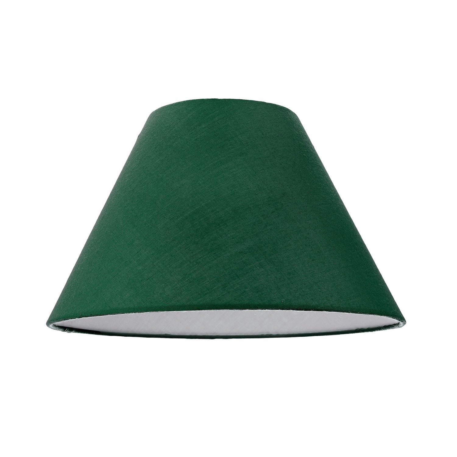 Rackhams Green 10 Inch Forest Cotton Coolie Lampshade For Table Lamp Or Pendant
