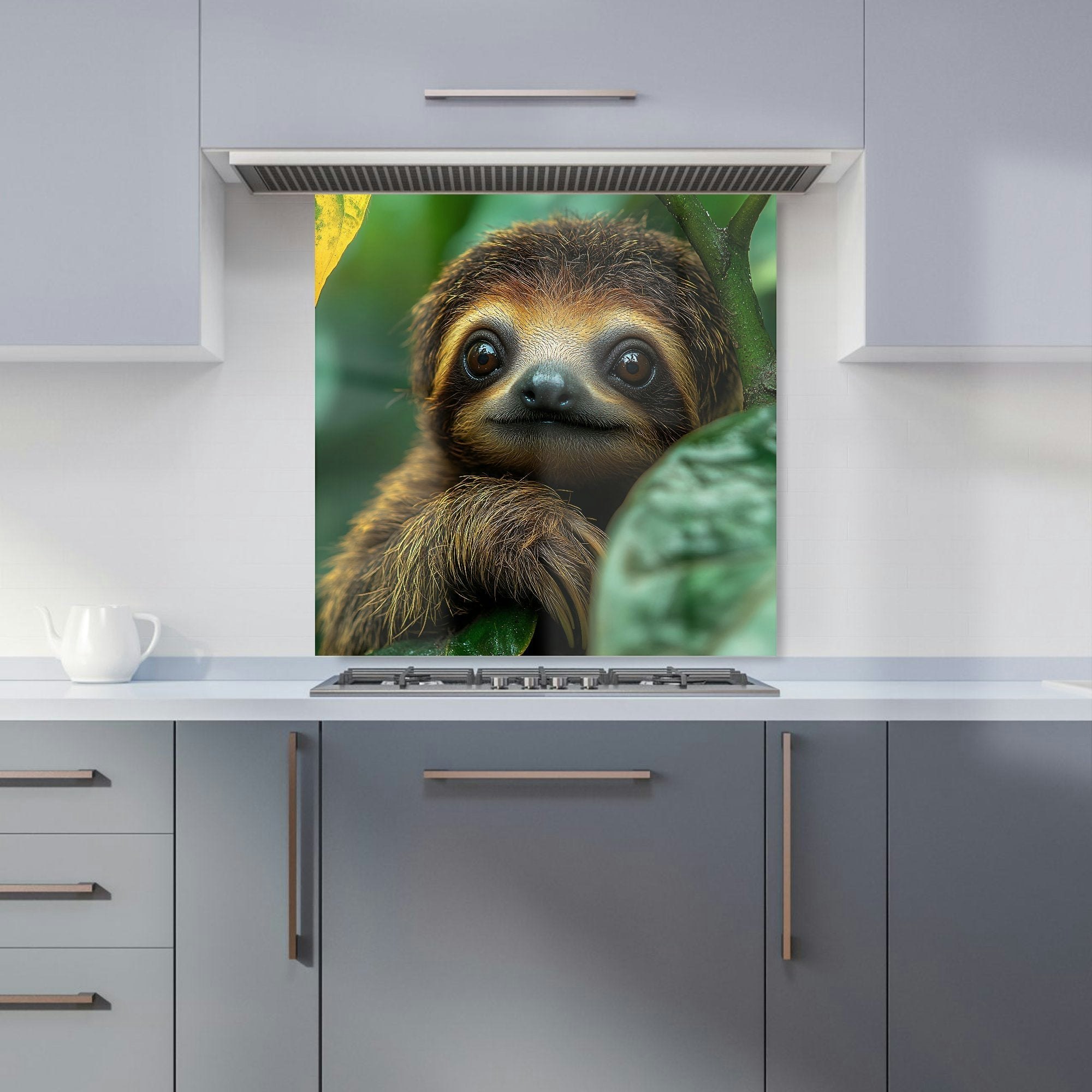 Warren Reed Sloth Kitchen Splashback - W600mm X H600mm
