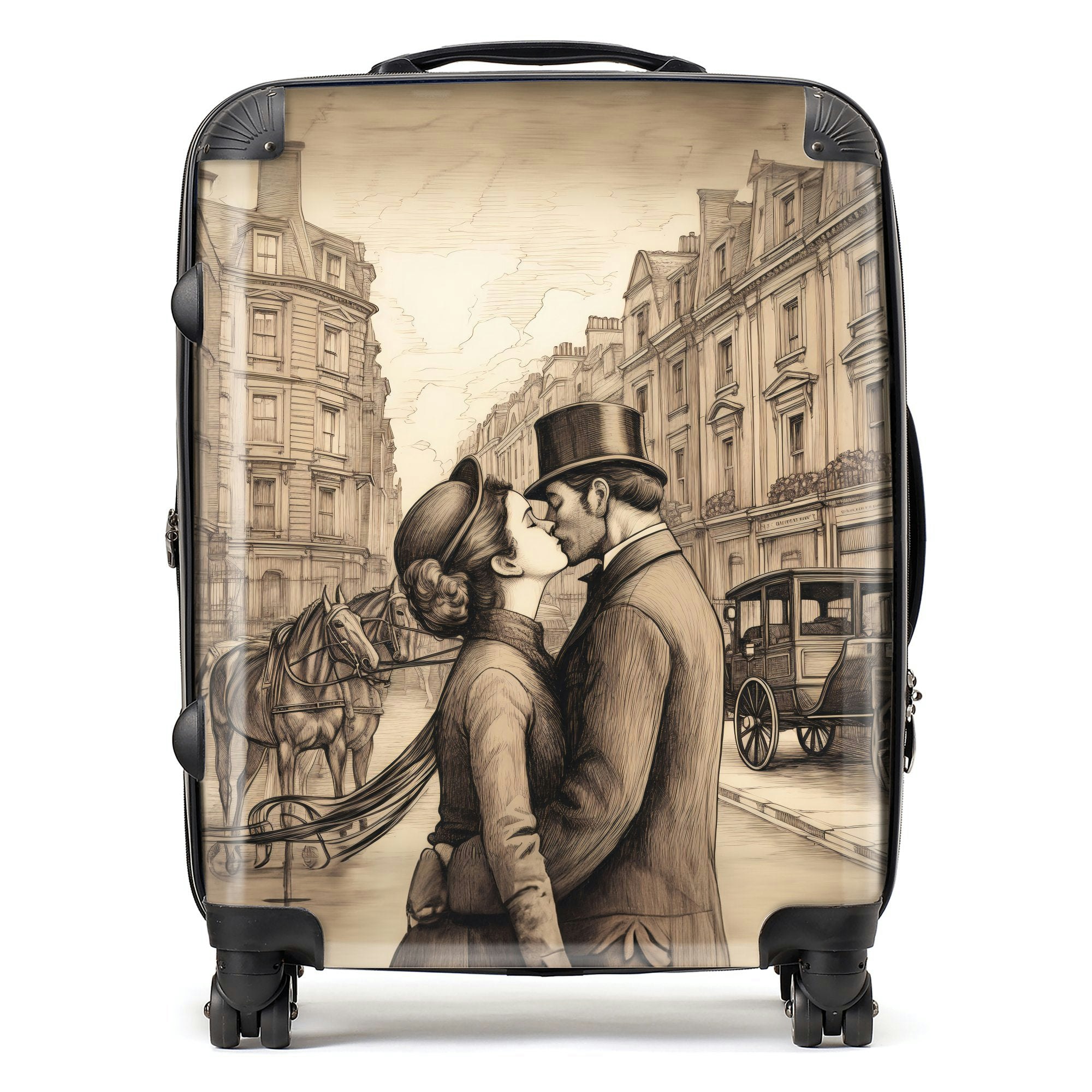 Warren Reed Sharing A Kiss Suitcase - Large