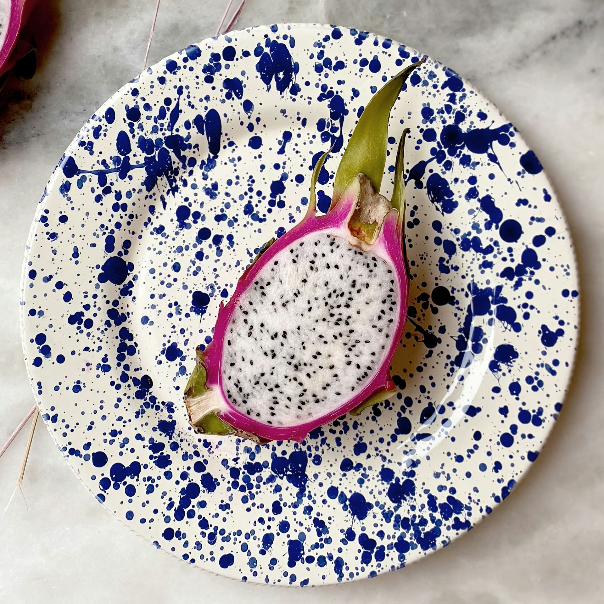 Rackhams Orange Dinner Plate Blueberry