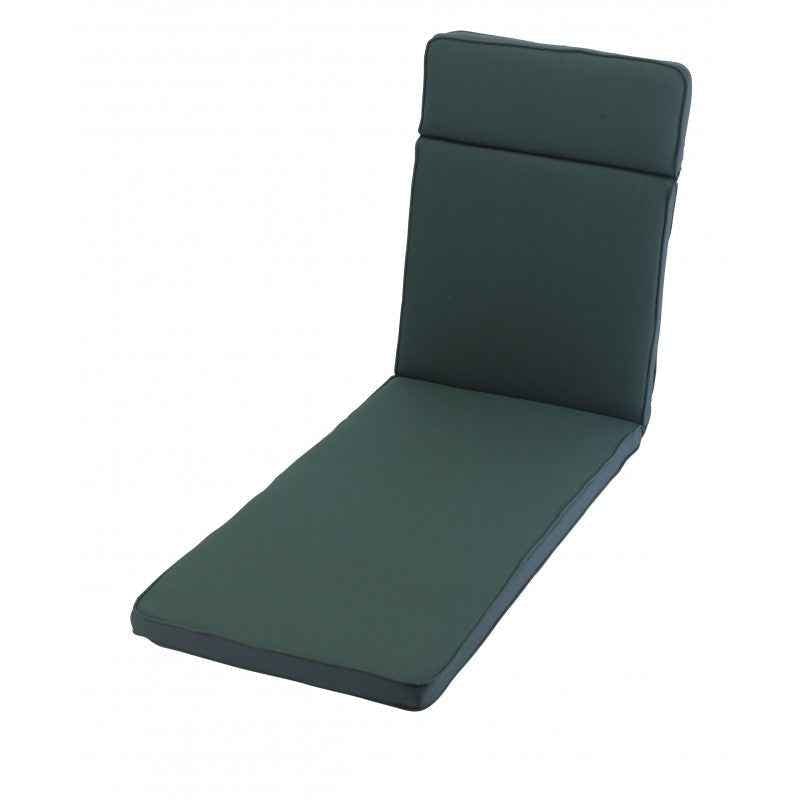 Rackhams Green Sun Lounger Cushion (Colour Options Available) - Forest