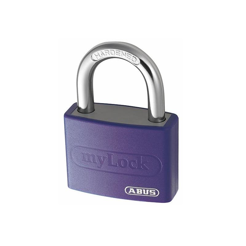 Abus Mechanical T65al Series Aluminium Coloured Padlock - Violet Keyed Alike 6401 - Multi Colour