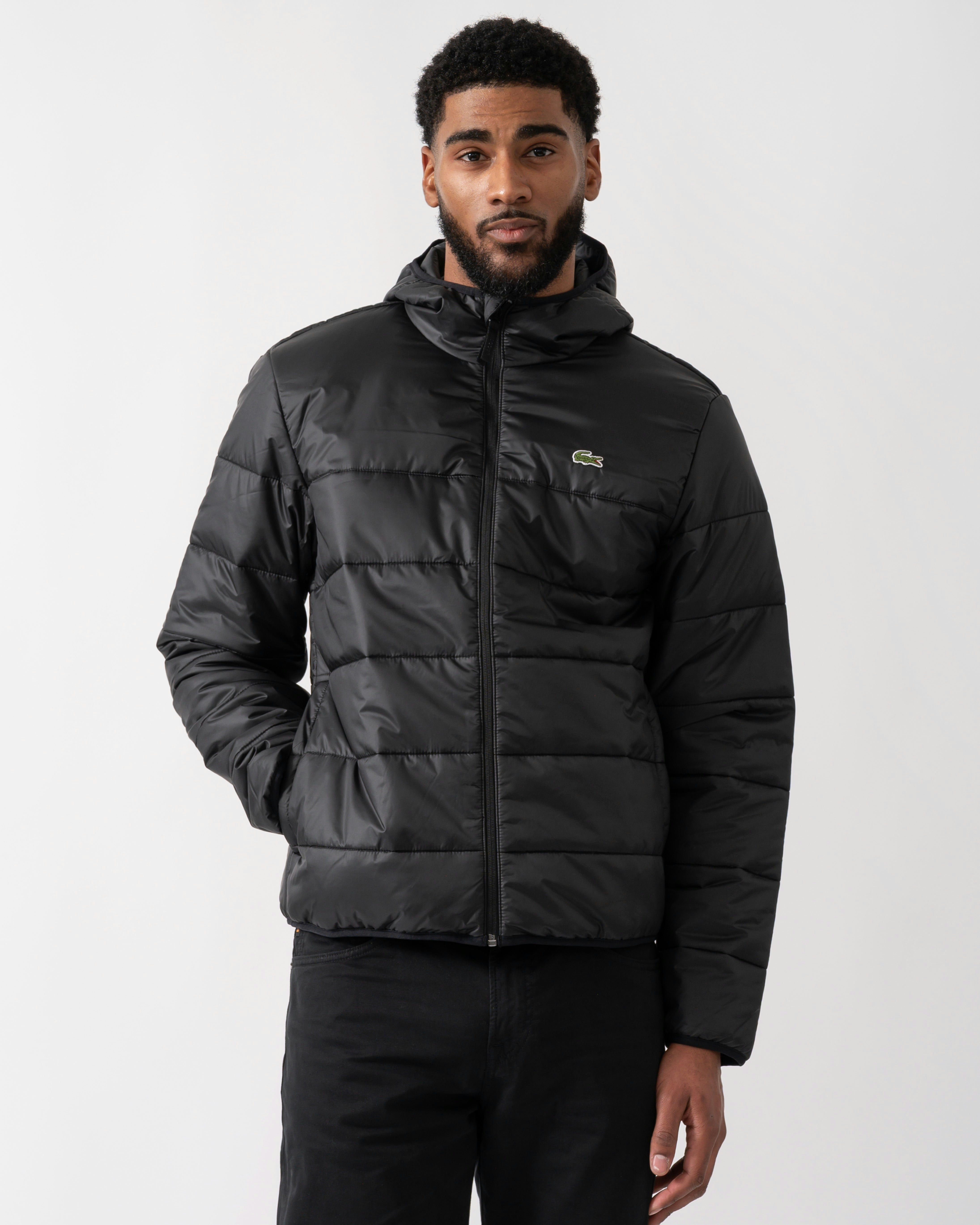 Lacoste Men's Black Lightweight Colorblock Puffed Jacket - / C31 - / C31 - M