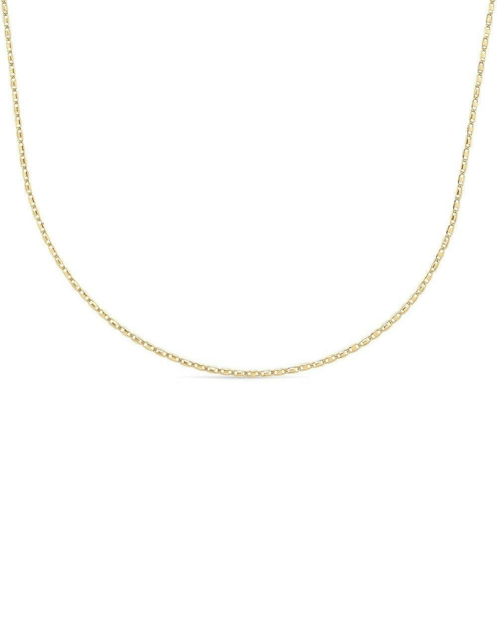 Elk & Bloom Gold Dainty 14K Chain Choker - No Thank You - Standard Length