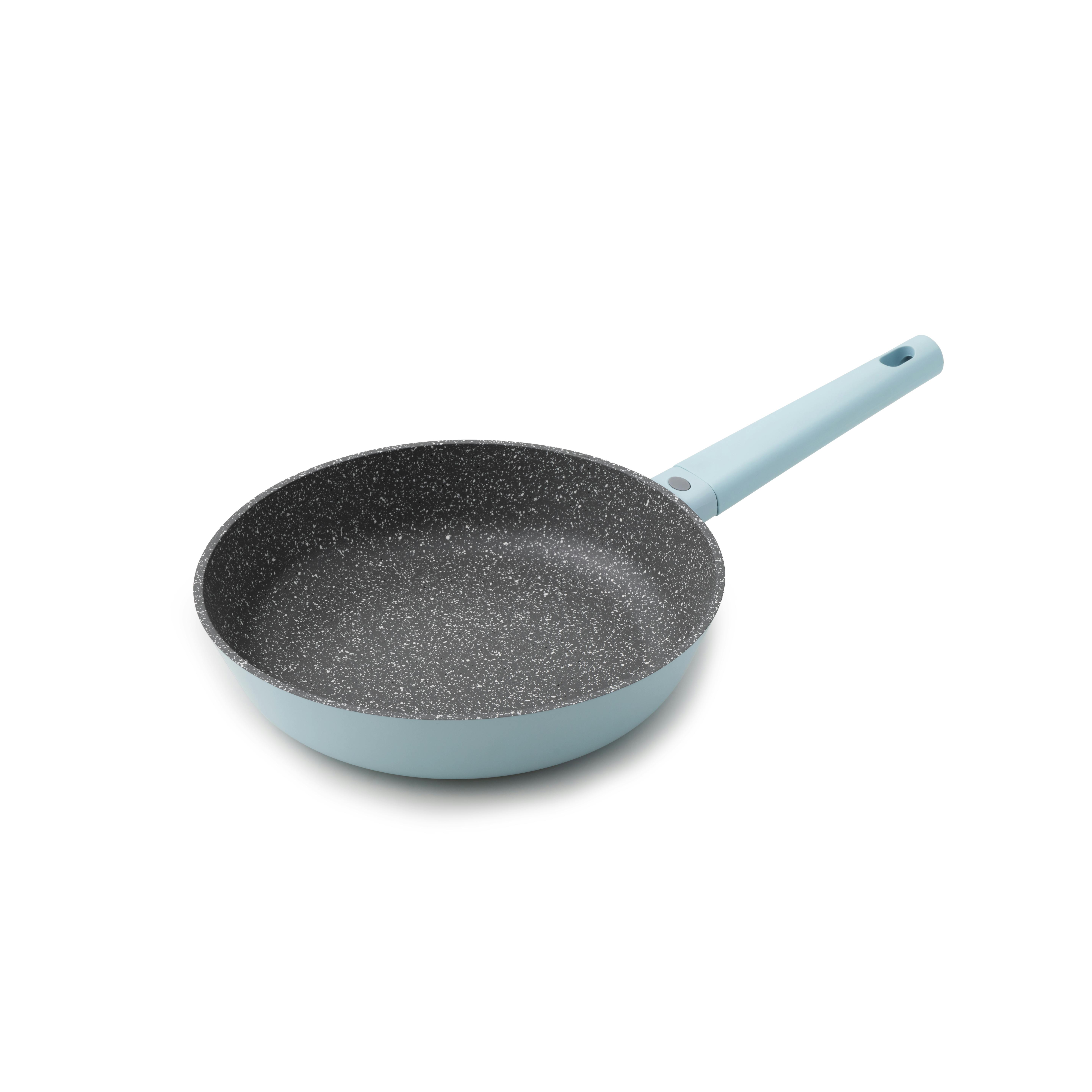 Rackhams Sky Blue/Blue Cast Aluminium Frying Pan, 26Cm - Aluminium - Frying Pan