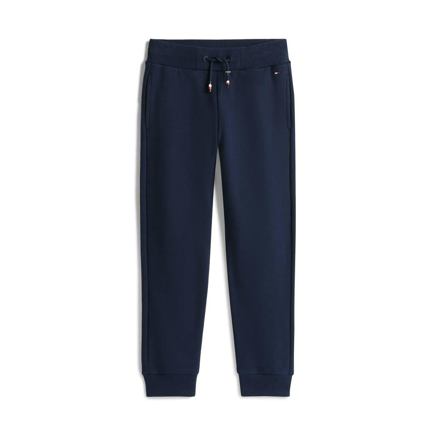 Tommy Hilfiger Boys Drawstring Joggers - Navy - 14 Years - Navy - 100% Mixed