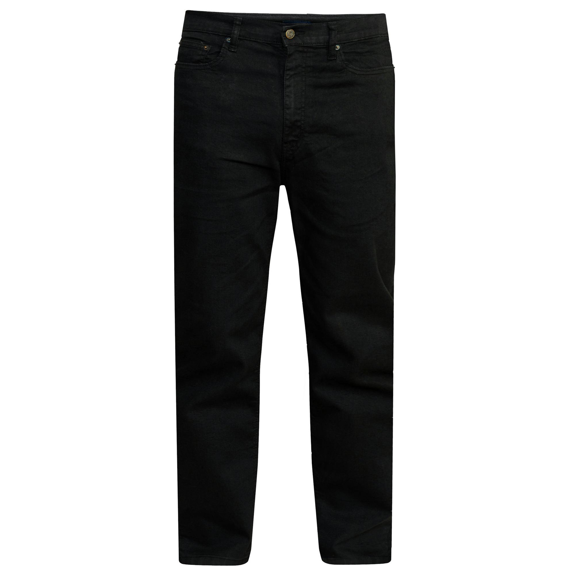 Duke Men's Black D555 Rockford Carlos Stretch Jeans - 36R - 65% Cotton/32% Polyester/3% Elastane
