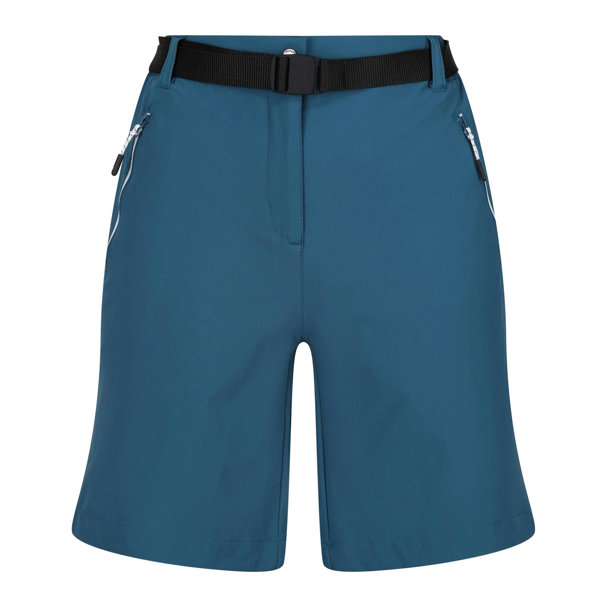 Regatta Women's Blue Xert Iii Stretch Shorts - Moroccan - 12 Uk - Moroccan - 90% Polyamide/10% Elastane