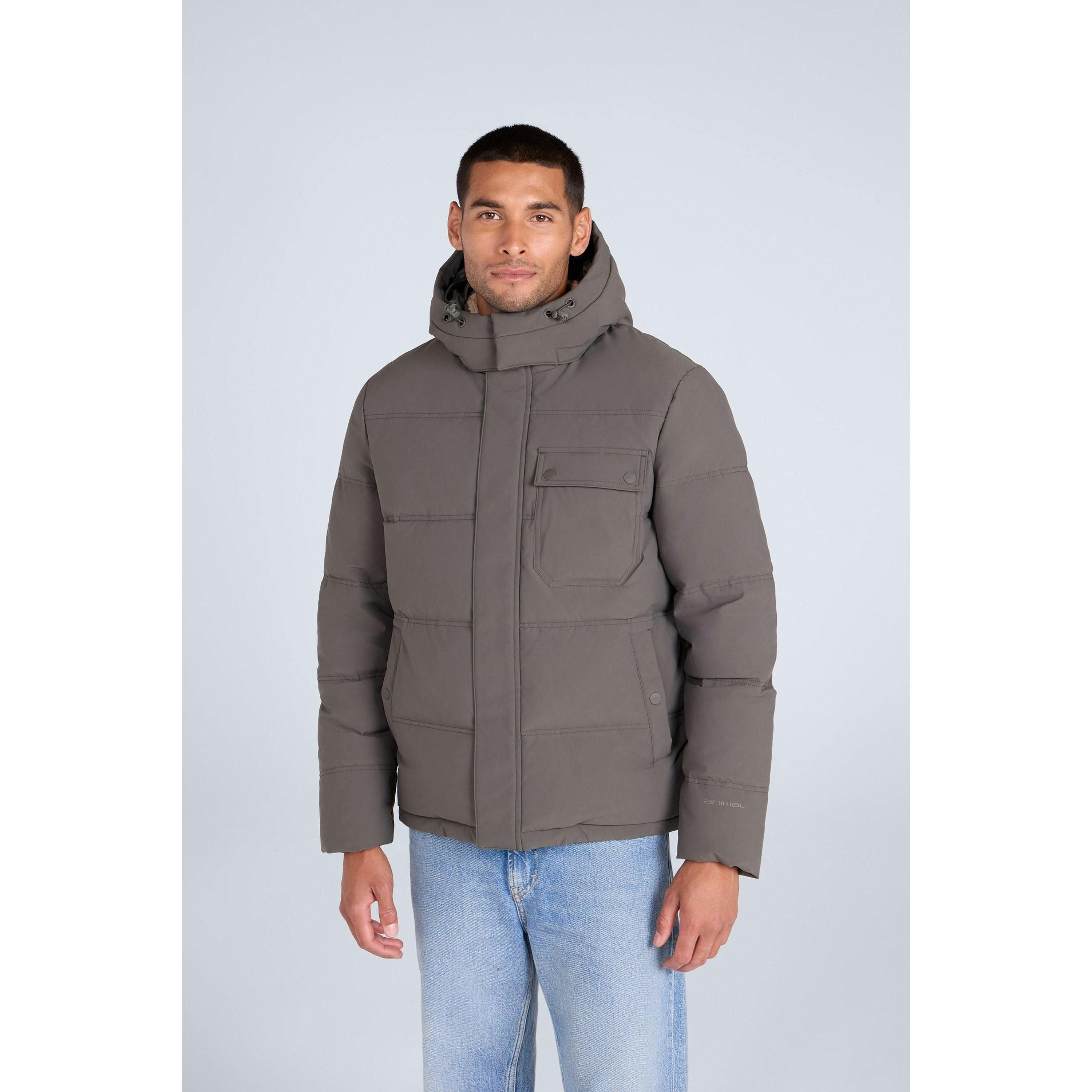 Mountain Warehouse Men's Grey Fistral Padded Jacket - Khaki - Xl - Khaki - 100% Mixed