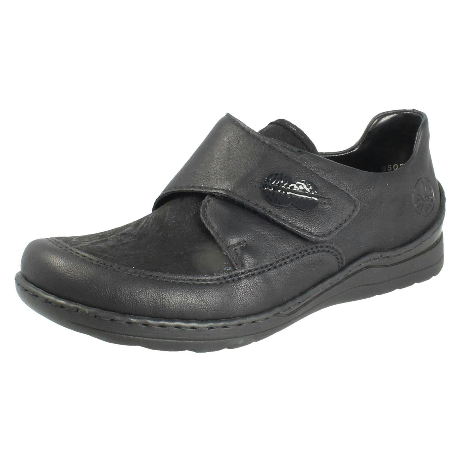 Rieker Women's Black Casual Extra Wide Shoes 48954 - Uk 8