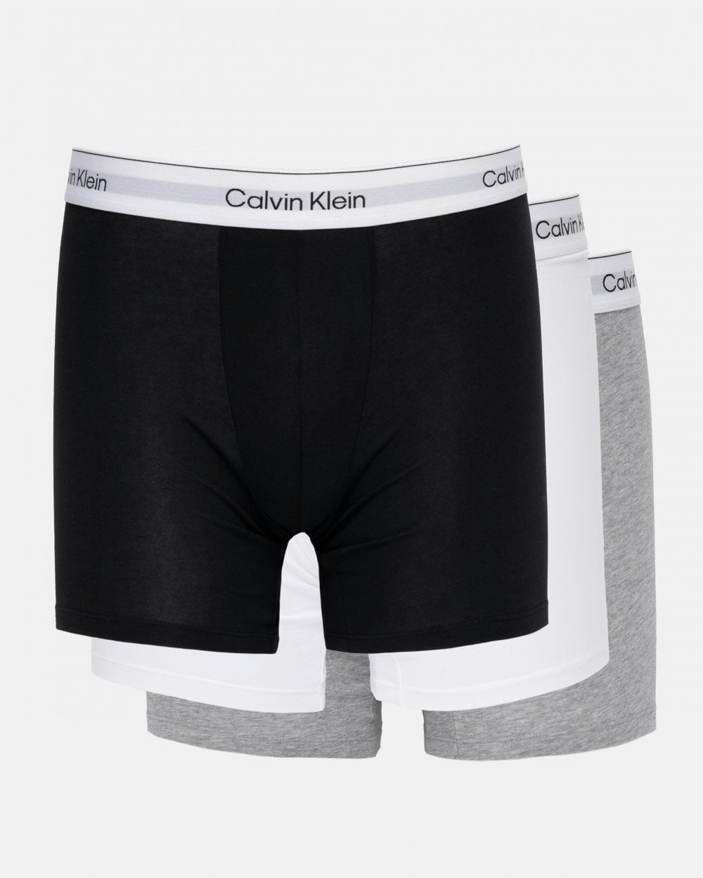 Calvin Klein Men's Icon Boxer Brief - 3 Pack Black/White/Grey Heather Medium - Image 3