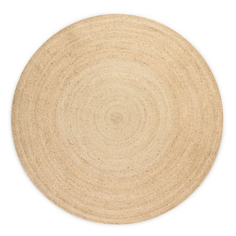 Hanse Home Cream Braided Jute Rug Round Rangpur Natural - Ø 140 Cm