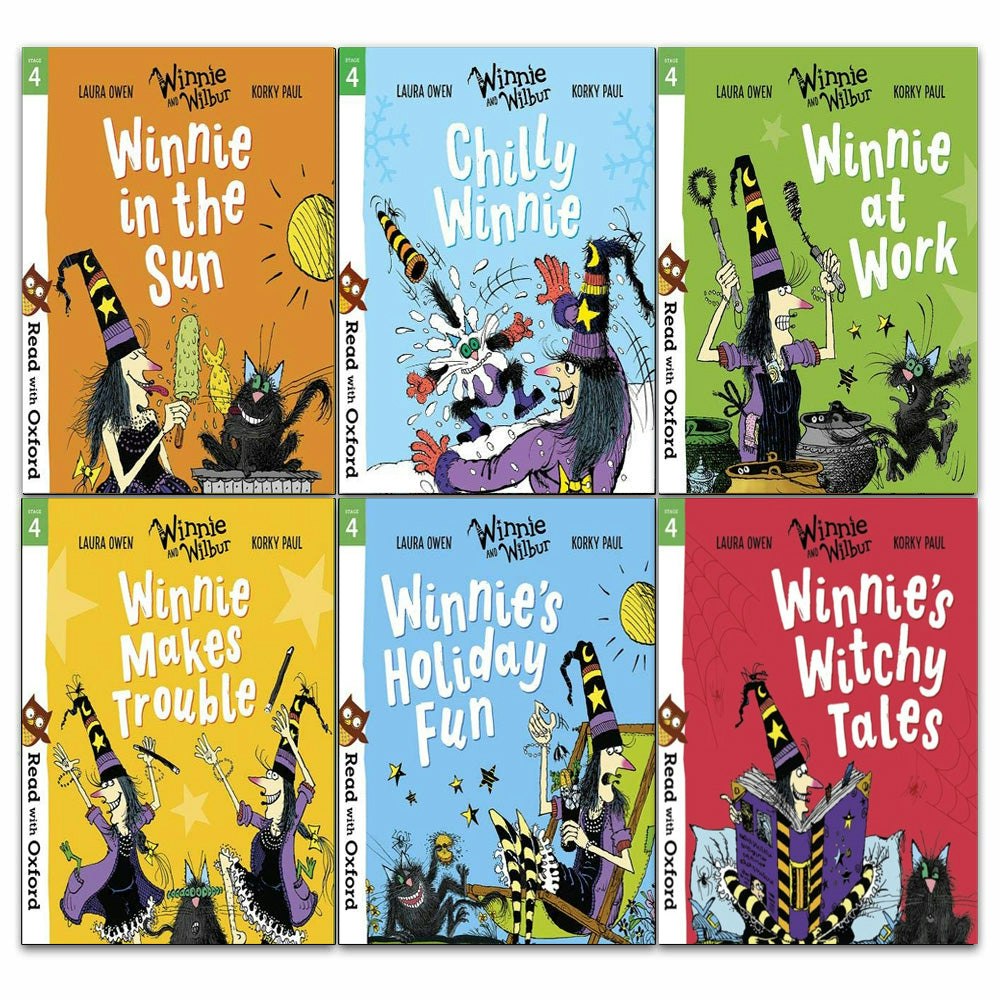 Oxford University Press Read With Oxford Winnie And Wilbur 6 Books Collection Set Level Stage 4 For Age 5 To 6