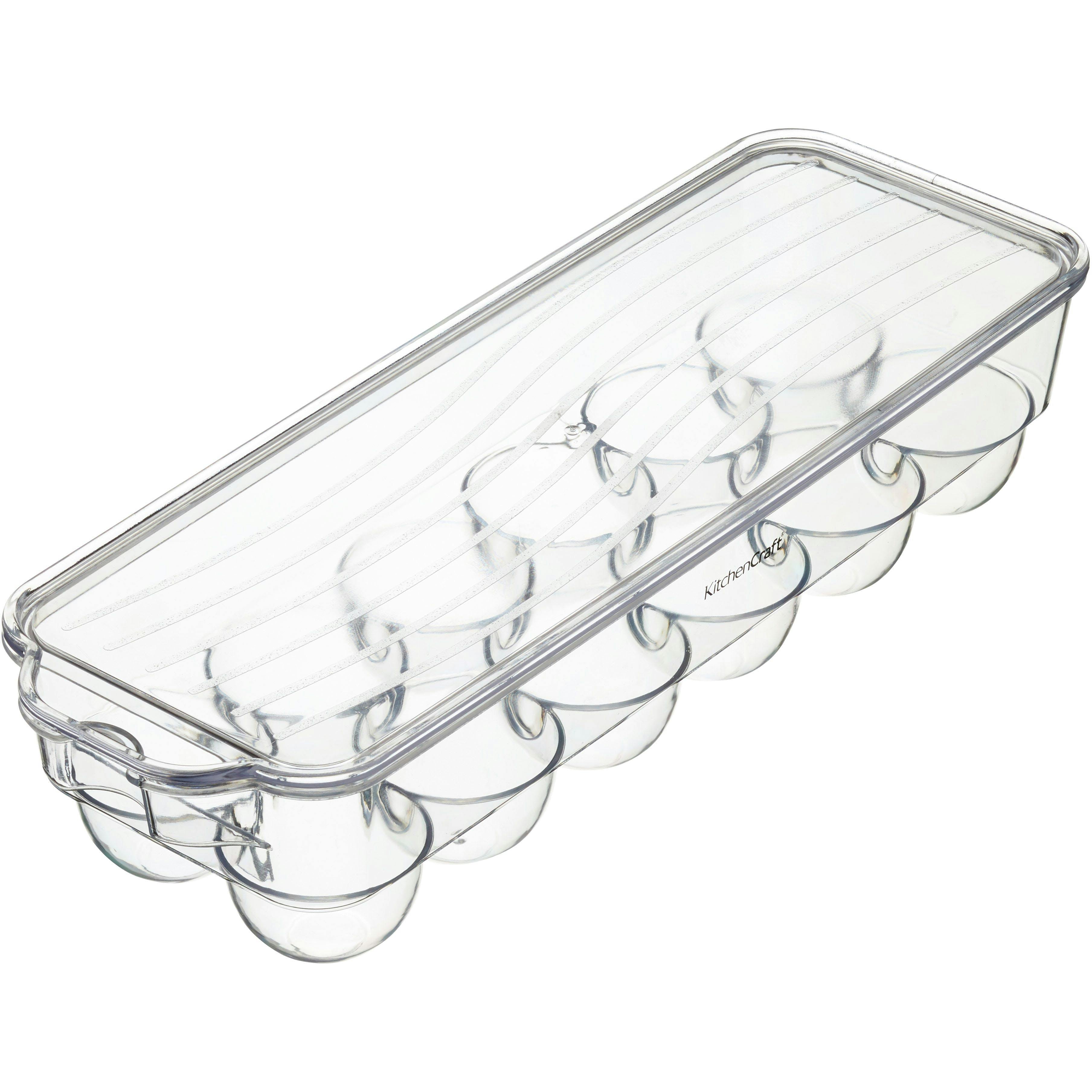 Rackhams Plastic Fridge Egg Basket - Clear - Plastic - Egg Holder
