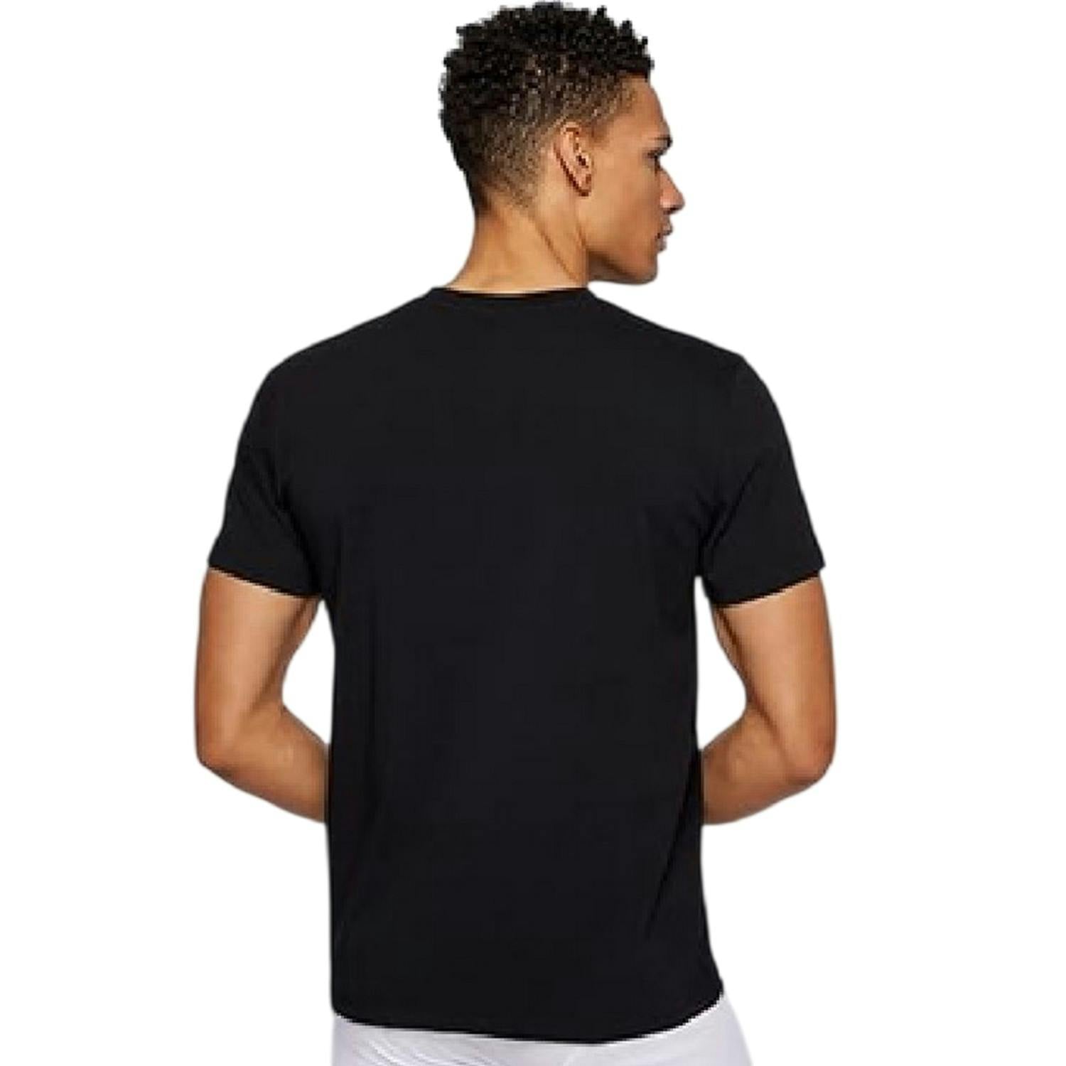 Boss Men's Black Hbw Logo Crew Neck T-Shirt - S - 100% Mixed