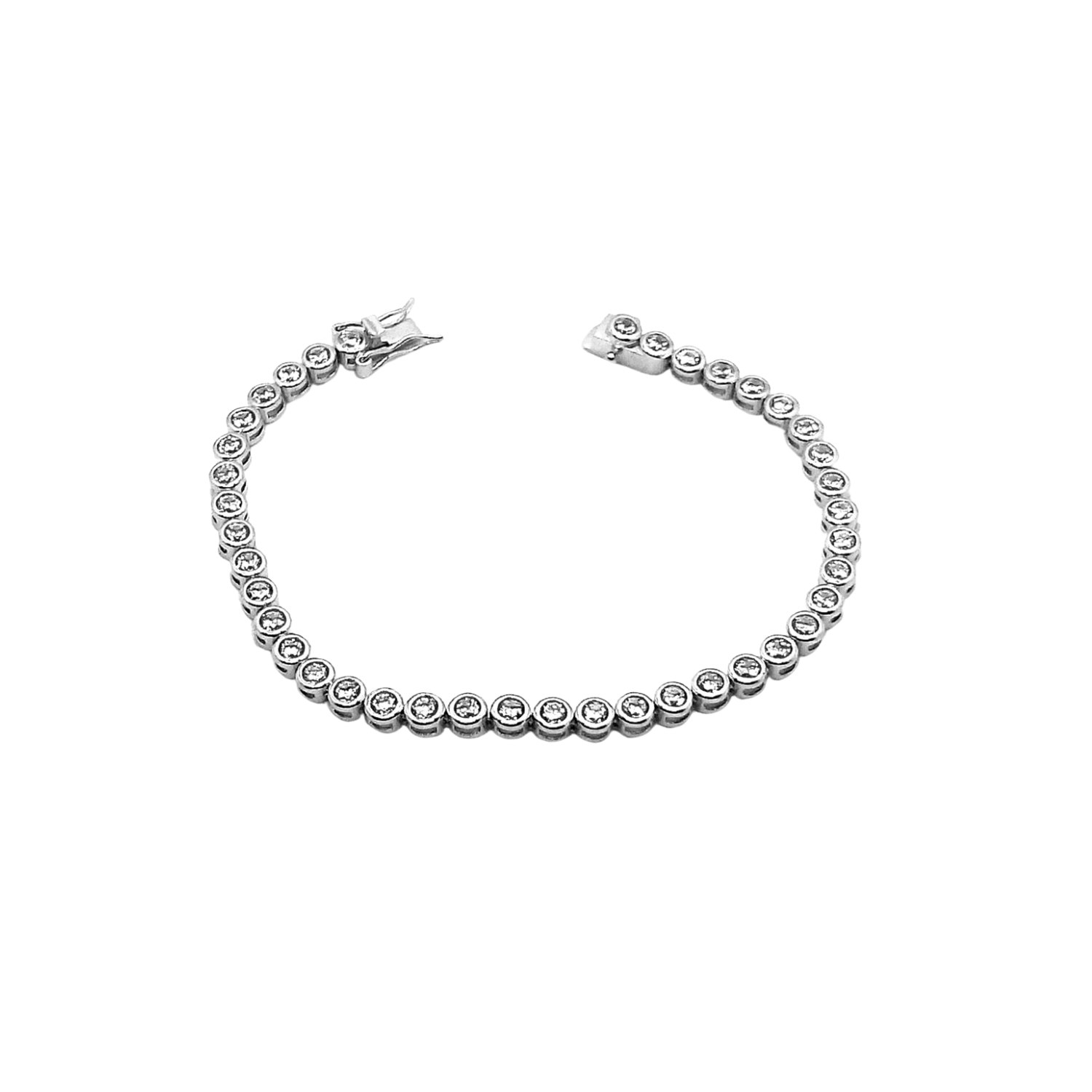 Spero London Silver Sterling Circle Tennis Bracelet - 2Mm