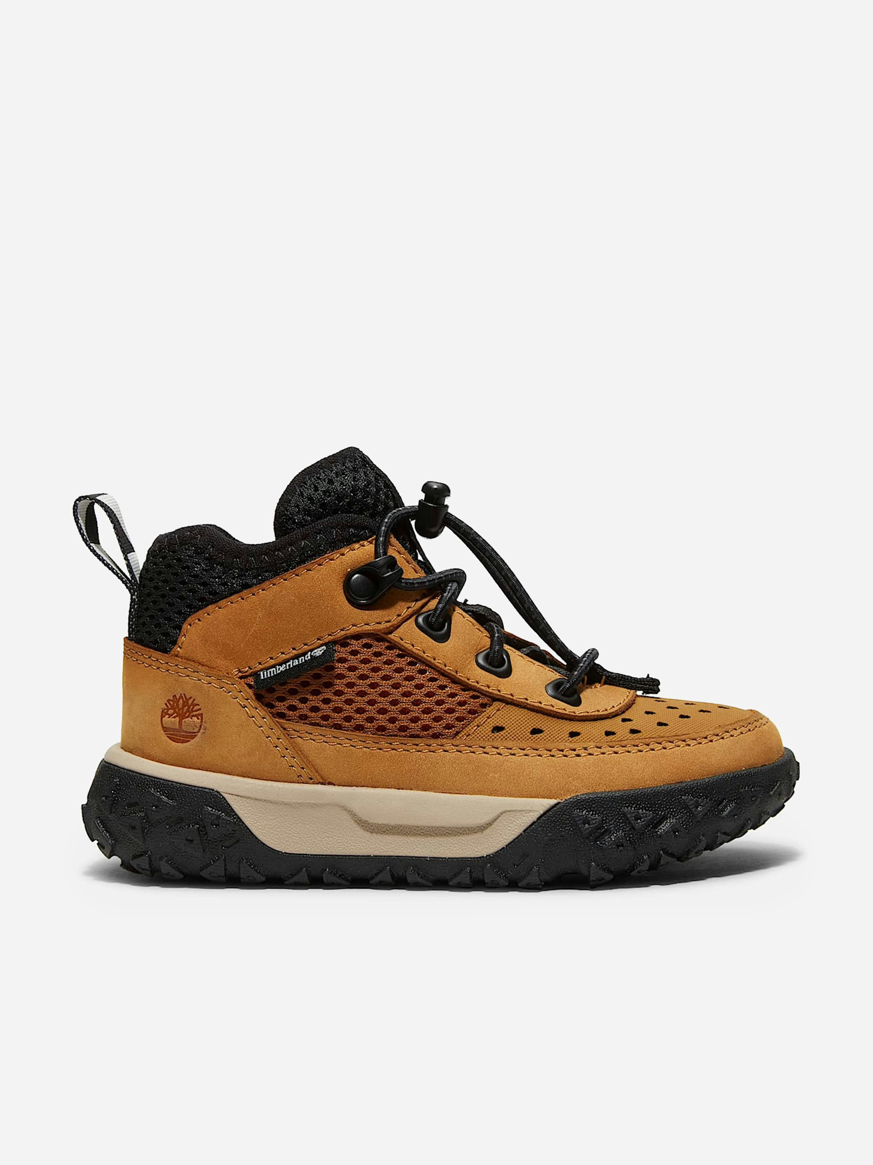 Timberland Boys Beige Greenstride Motion 6-Mid Lace Up Trainers In Wheat - Eu 39 Uk 5.5 Us 6
