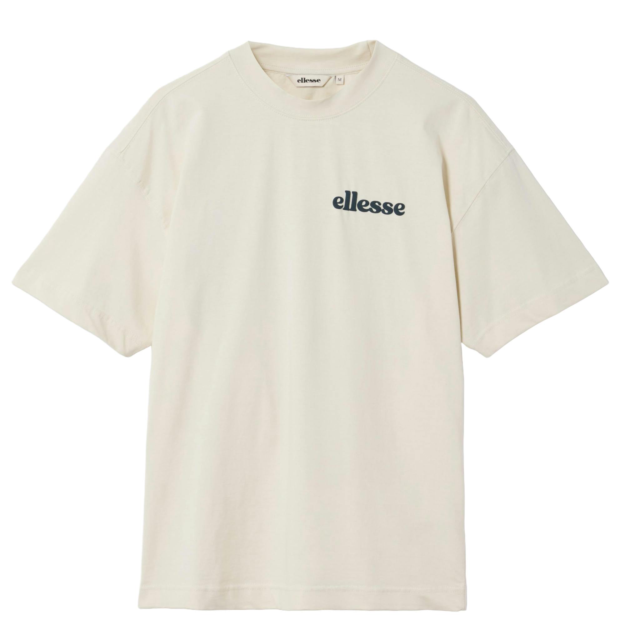 Ellesse Men's White Entriamo Back Print T-Shirt - Off - Off - Xs - 100% Cotton