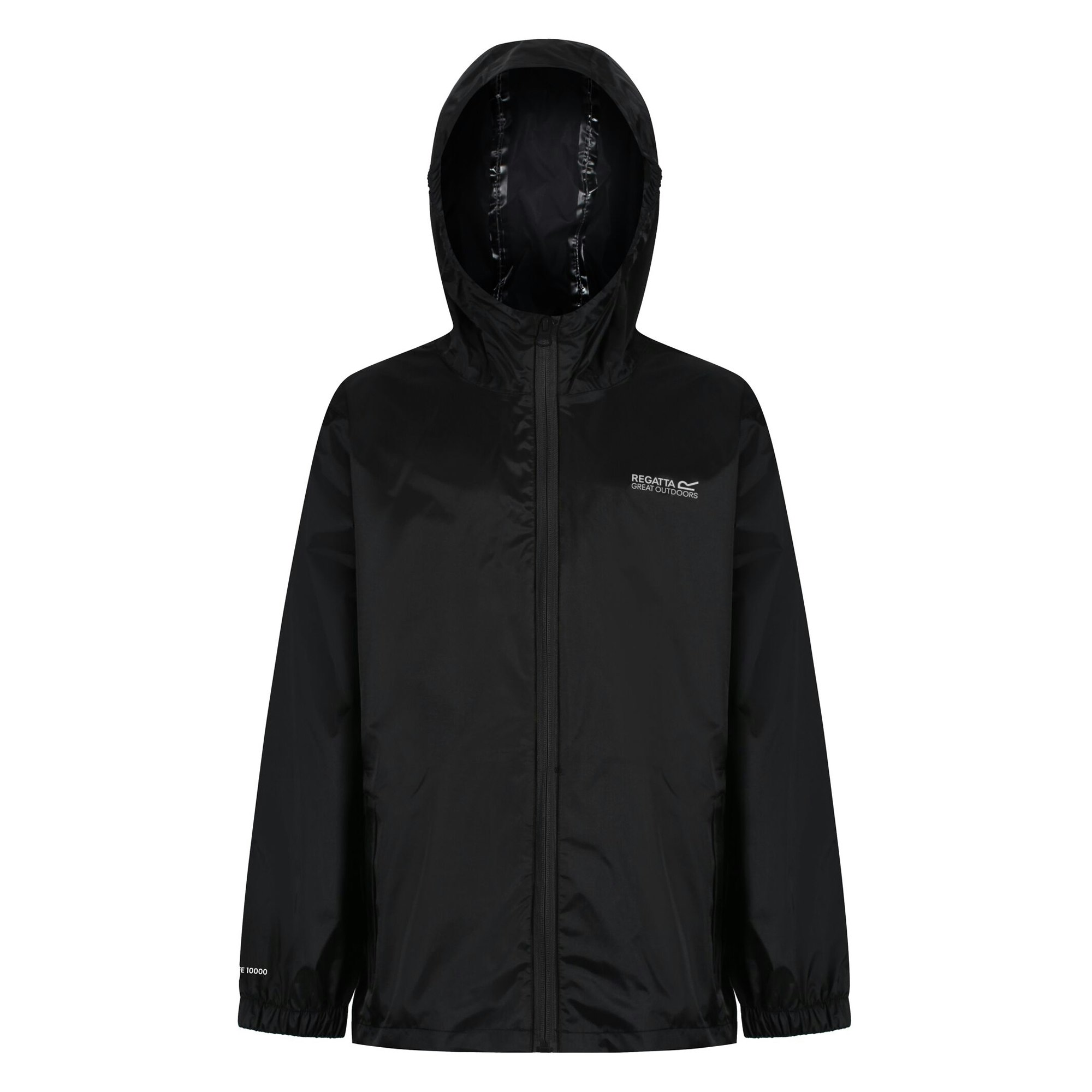 Regatta Black Great Outdoors Childrens/Kids Pack It Jacket Iii Waterproof Packaway - Size 13 Years