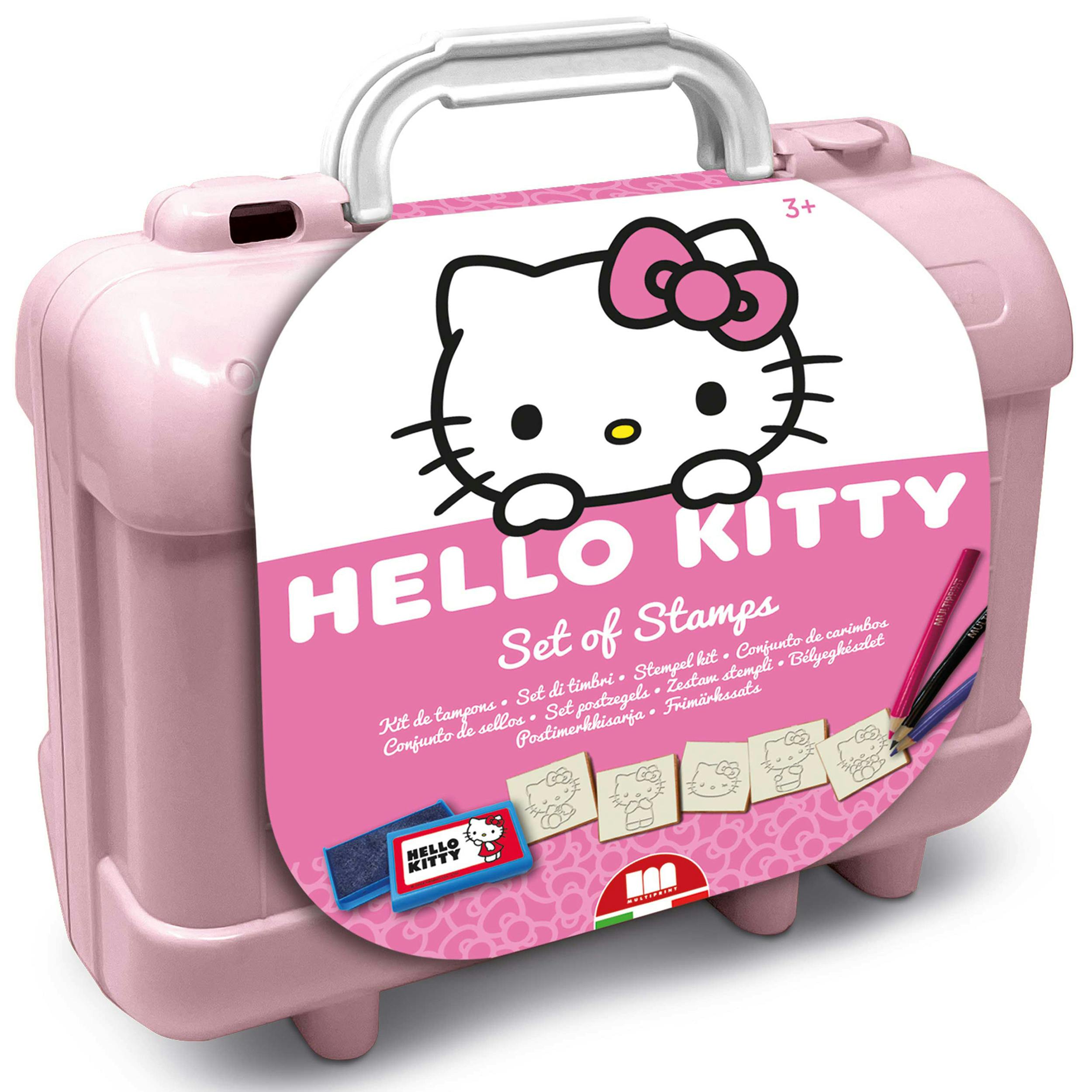 Multiprint Pink Hello Kitty Travel Set By – Kids Activity & Craft Set - 1